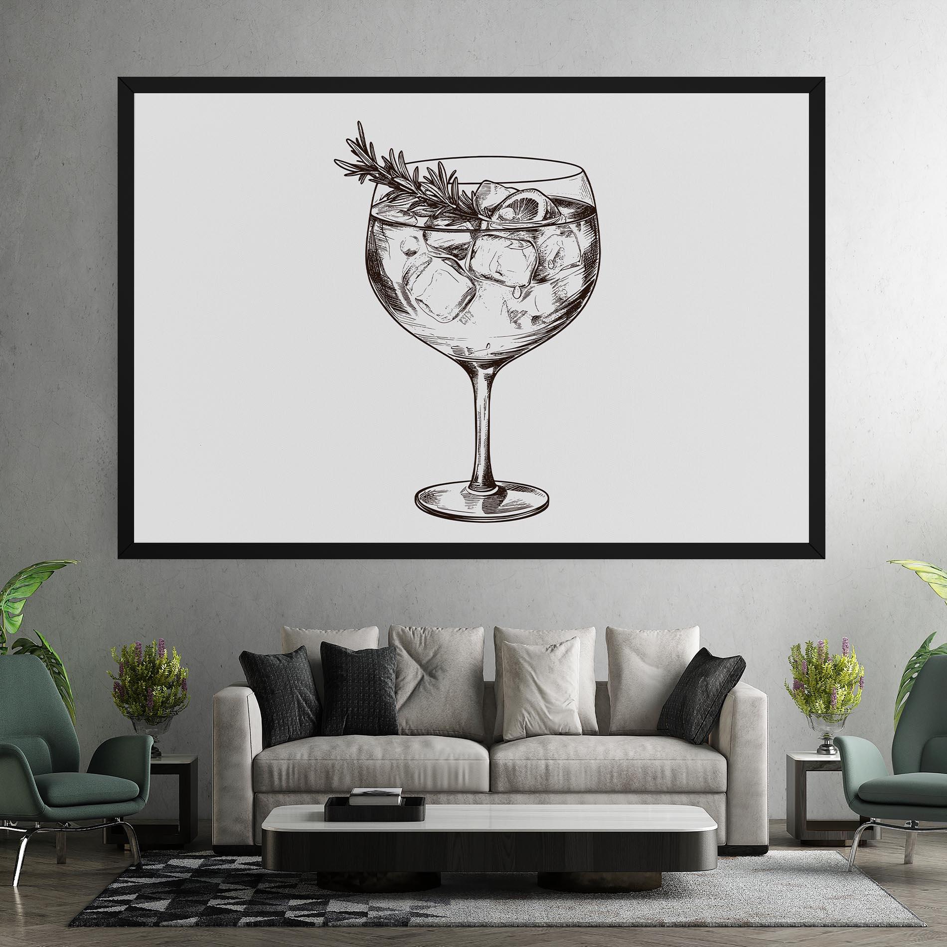 Obraz na Płótnie Gintonic mockup 7