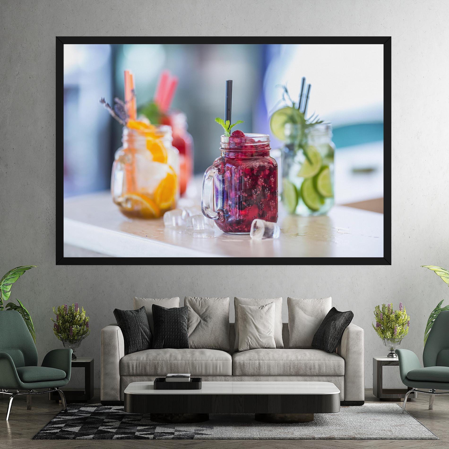 Obraz na Płótnie Orange Lime Lemonades mockup 7