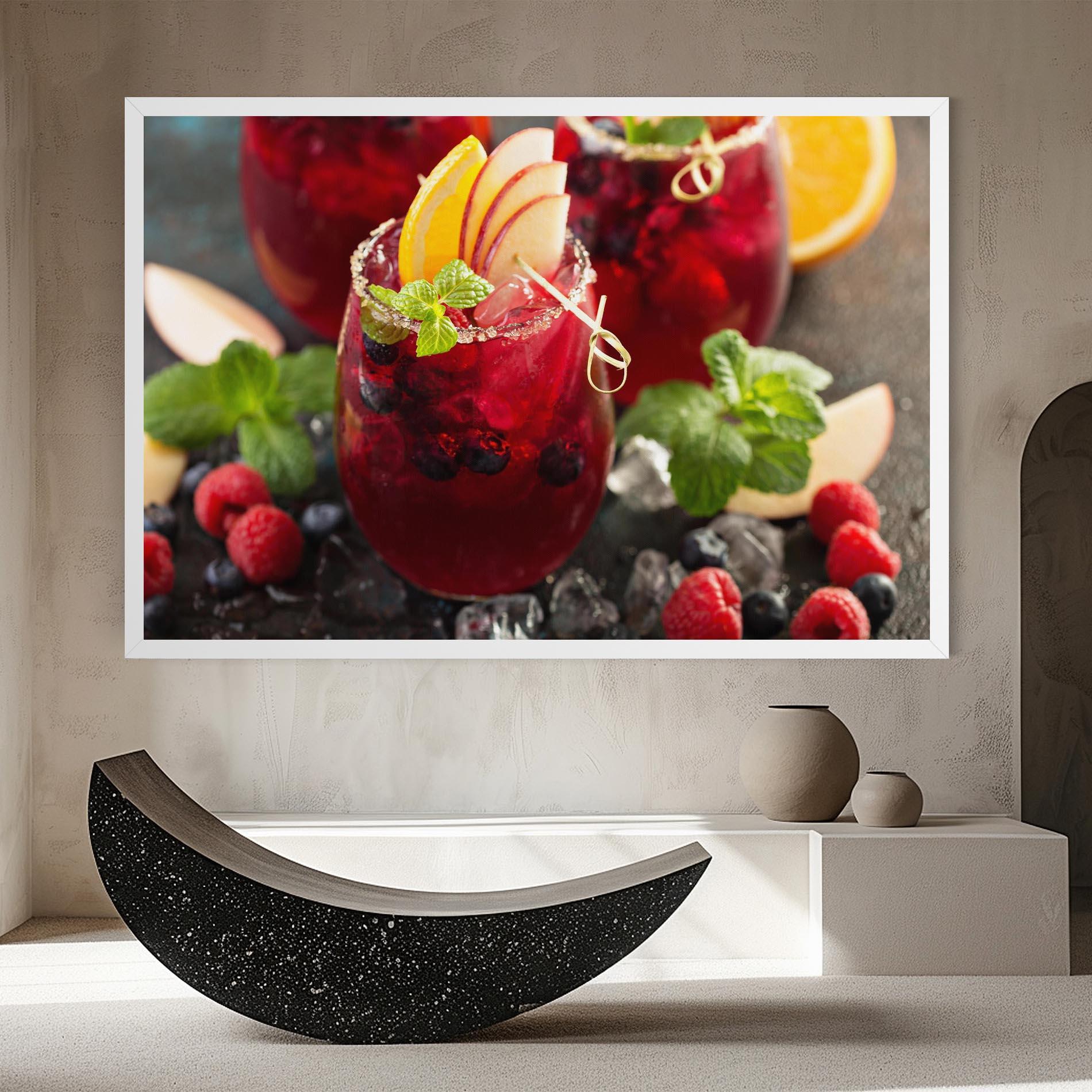 Obraz na Płótnie Berry Drink mockup 8