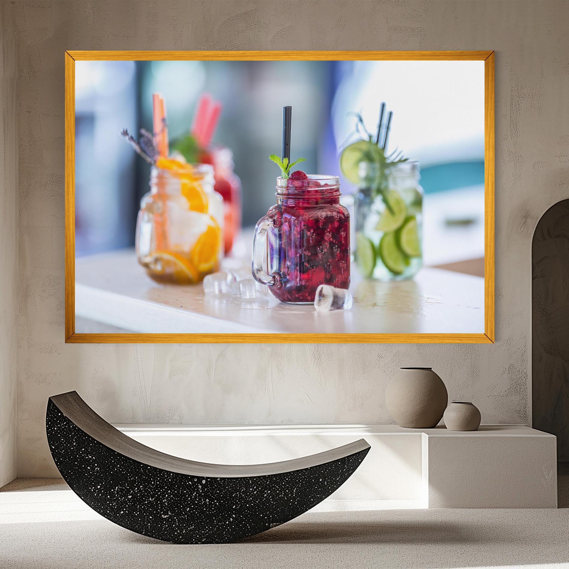 Obraz na Płótnie Orange Lime Lemonades mockup 8