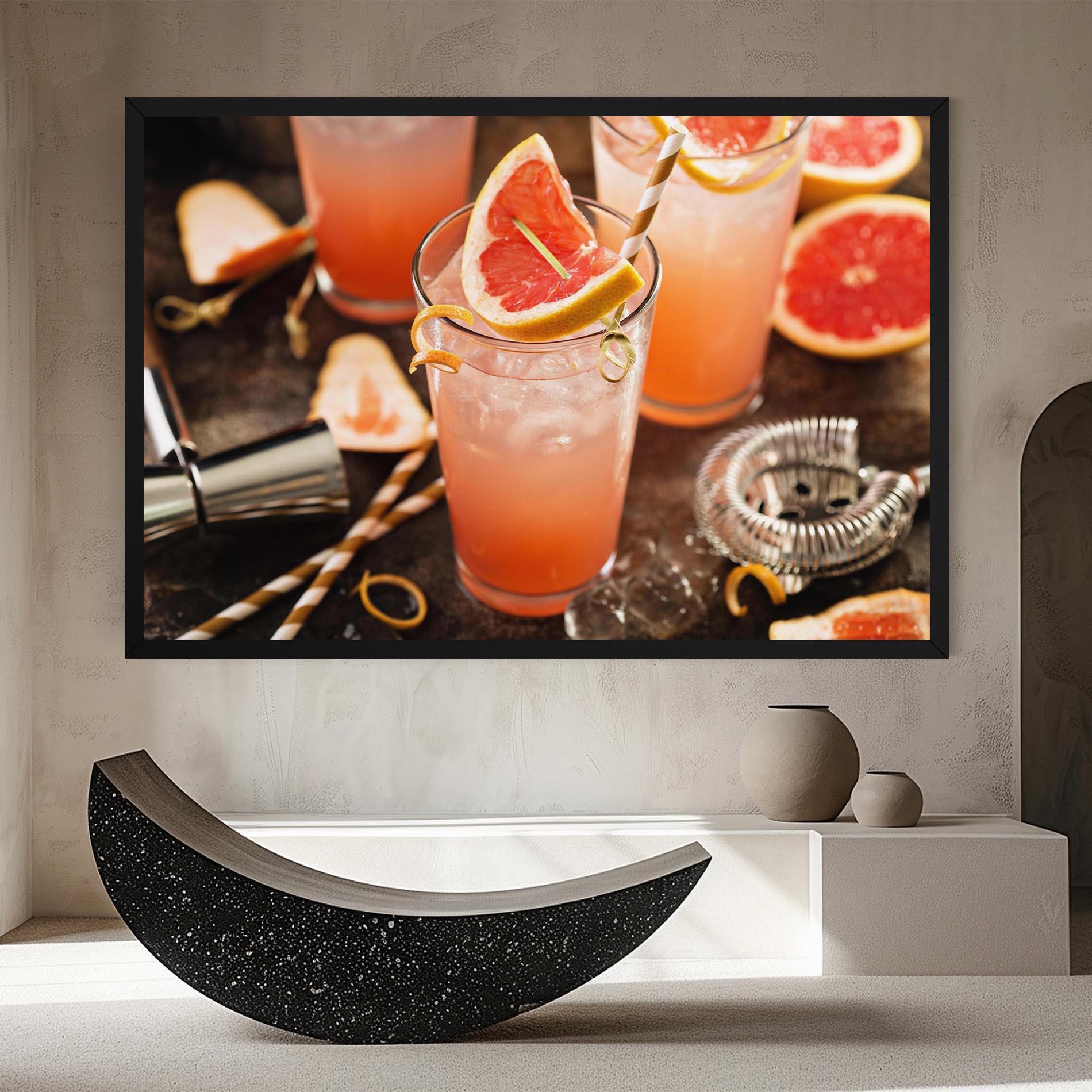 Obraz na Płótnie Grapefruit Cocktail mockup 8