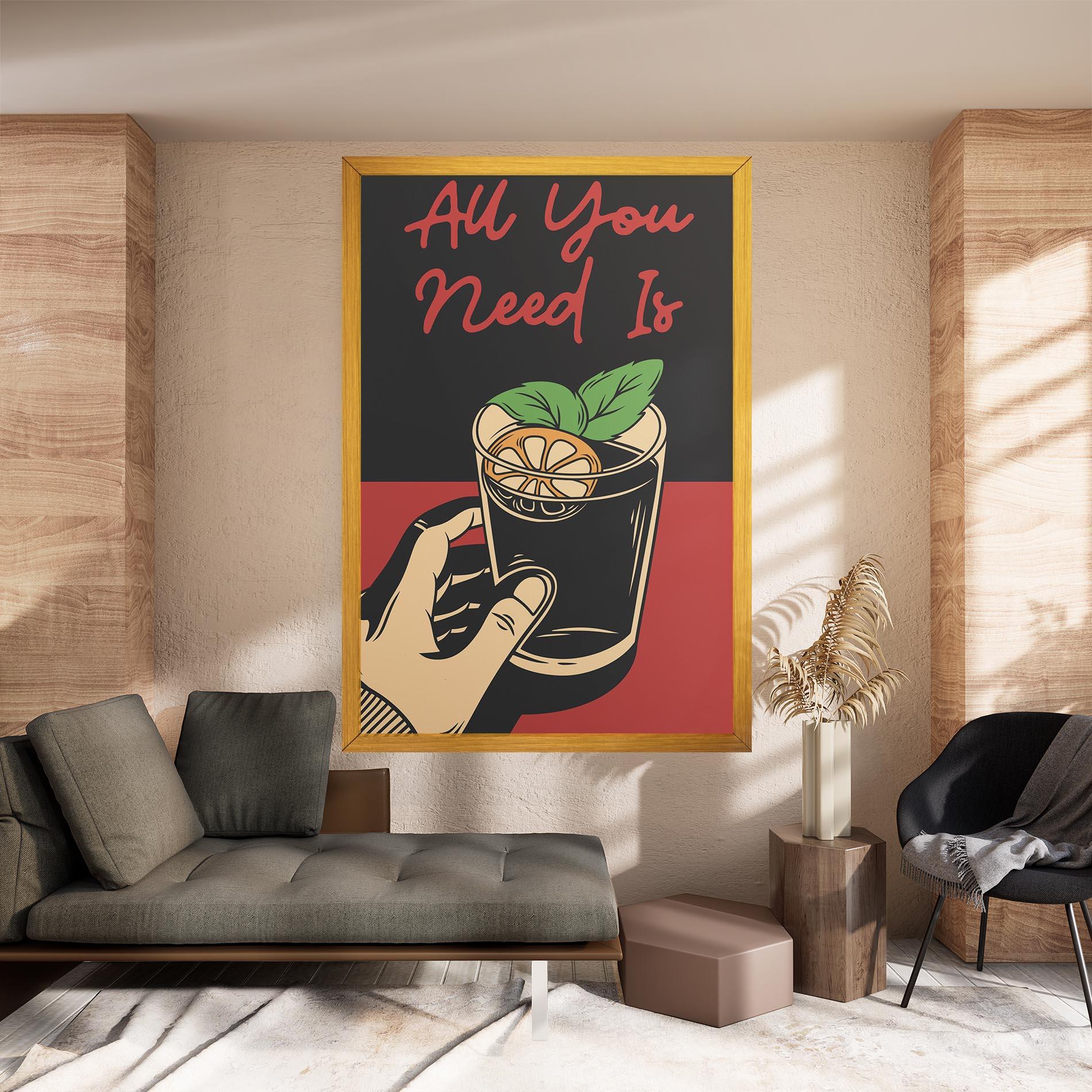 Obraz na Płótnie All U Need mockup 8