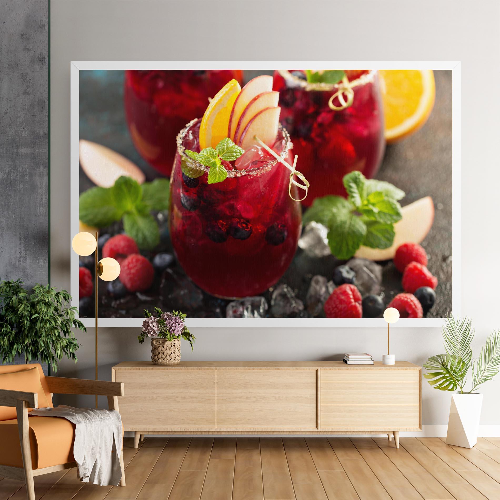 Obraz na Płótnie Berry Drink mockup 9