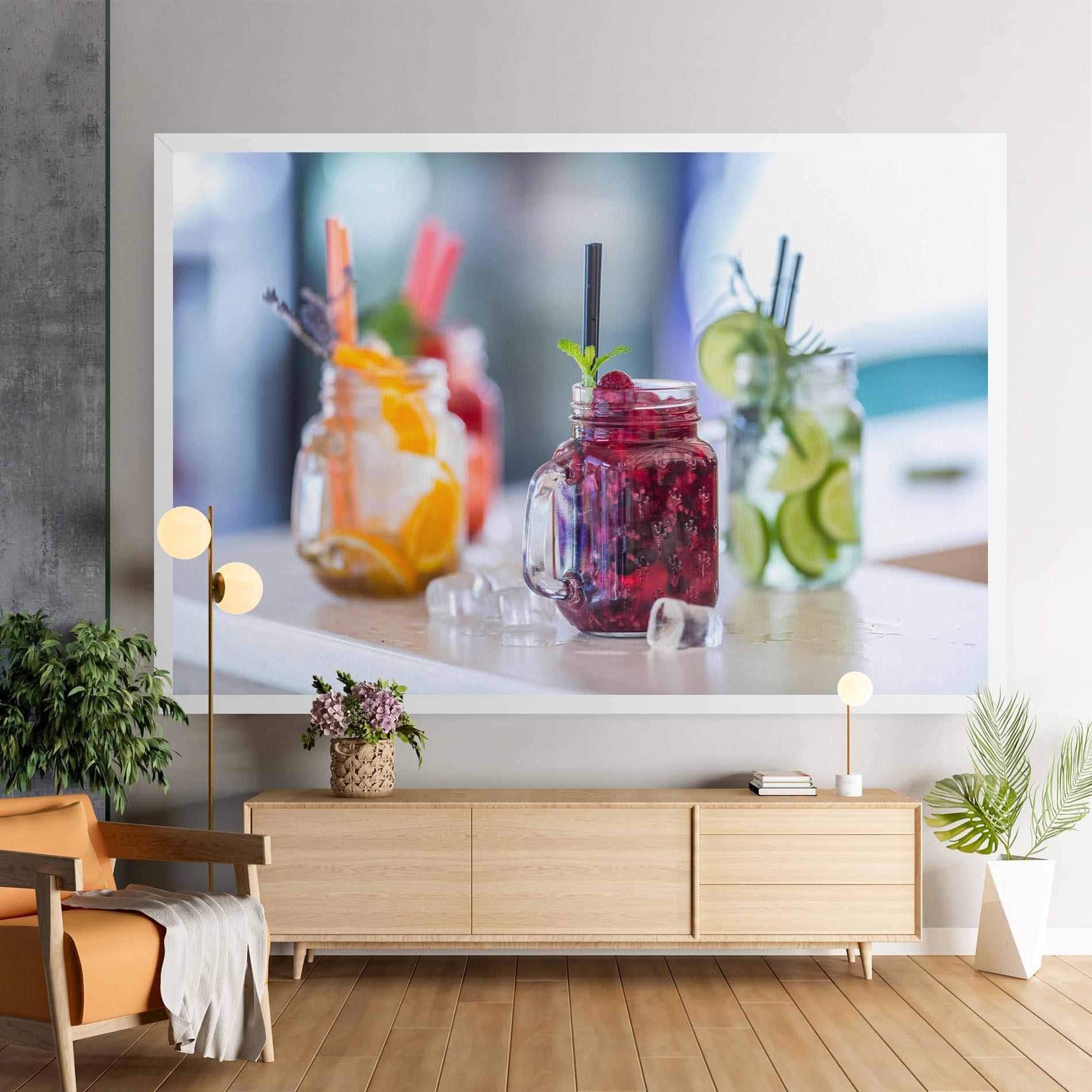 Obraz na Płótnie Orange Lime Lemonades mockup 9