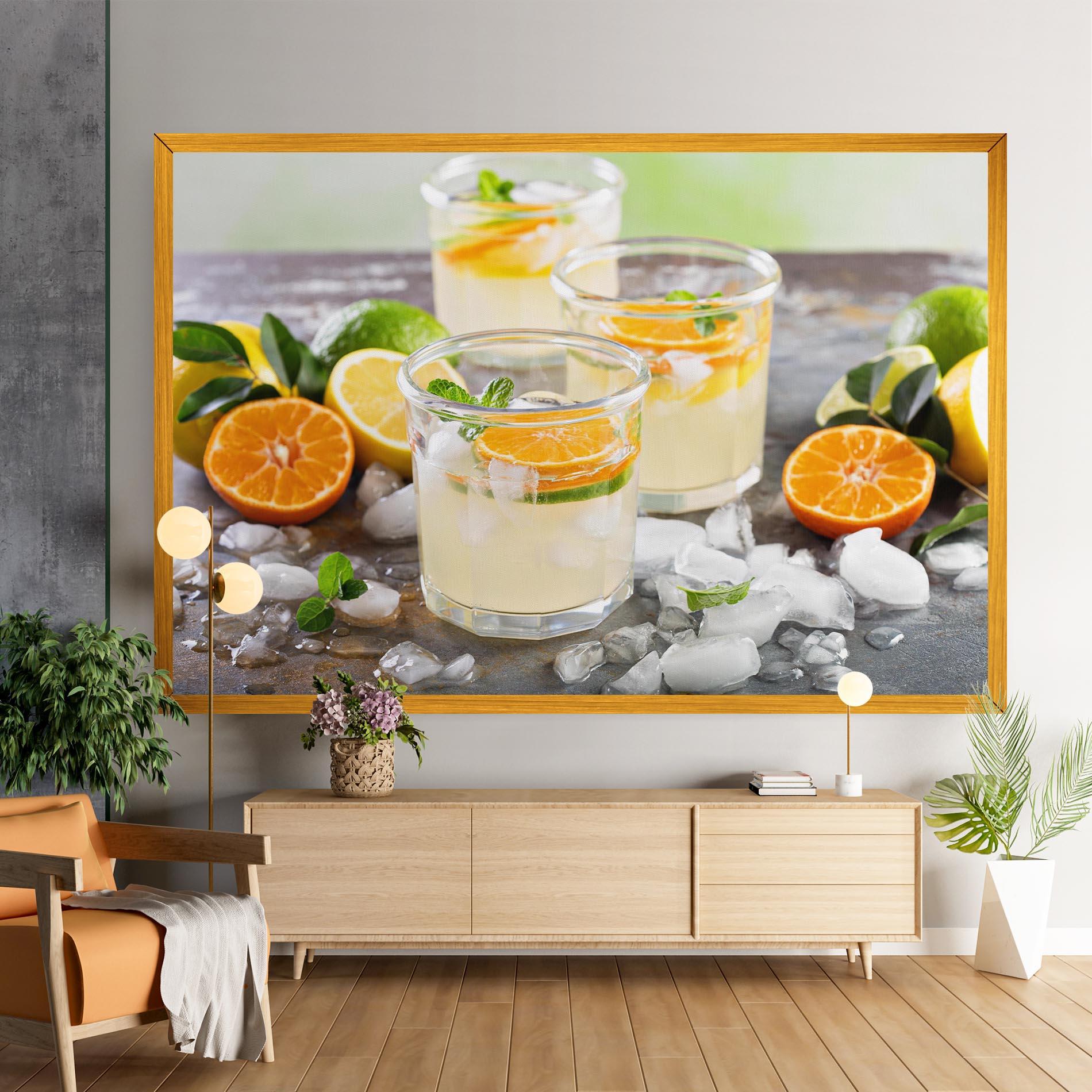 Obraz na Płótnie Citrus Fruit Lemonade mockup 9