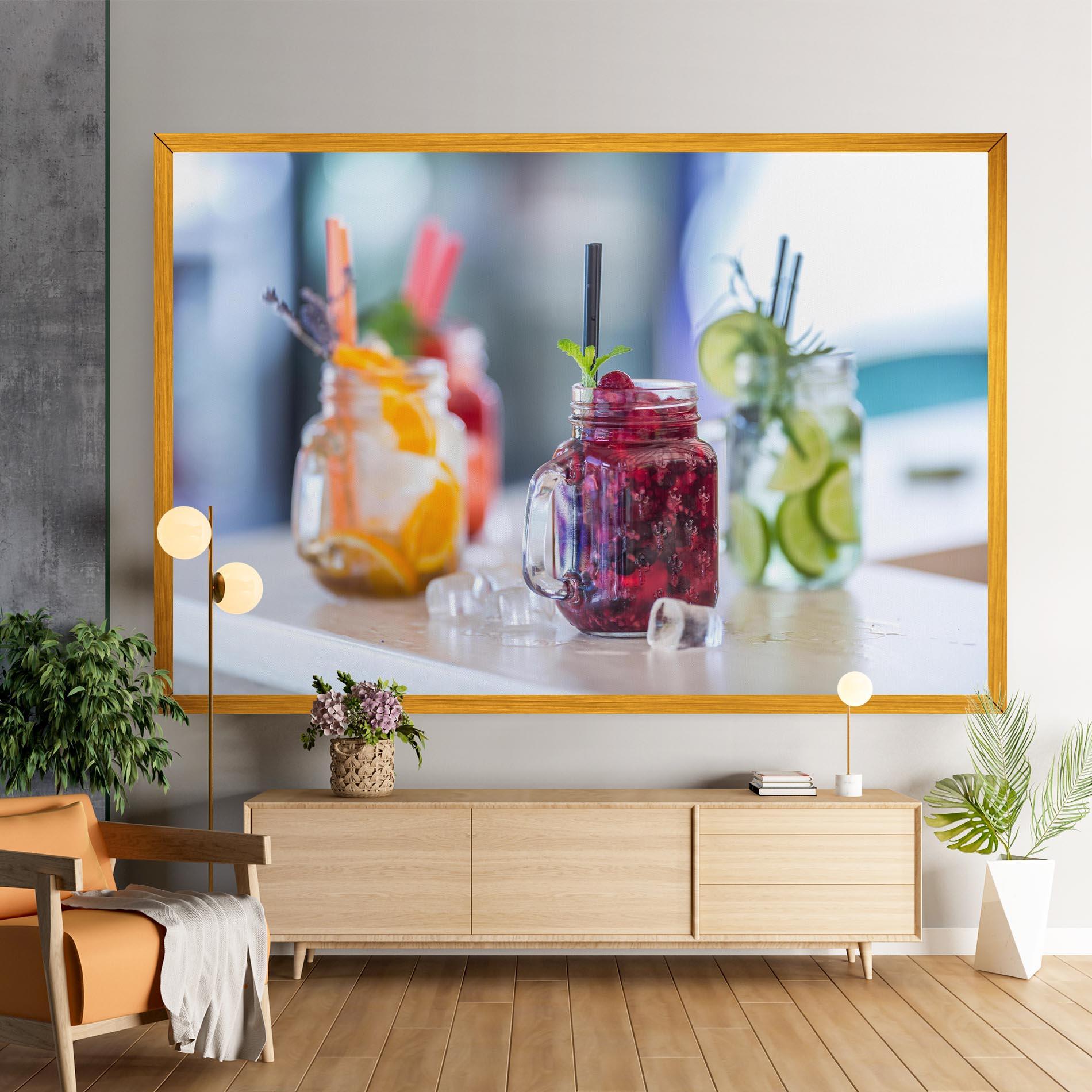 Obraz na Płótnie Orange Lime Lemonades mockup 9