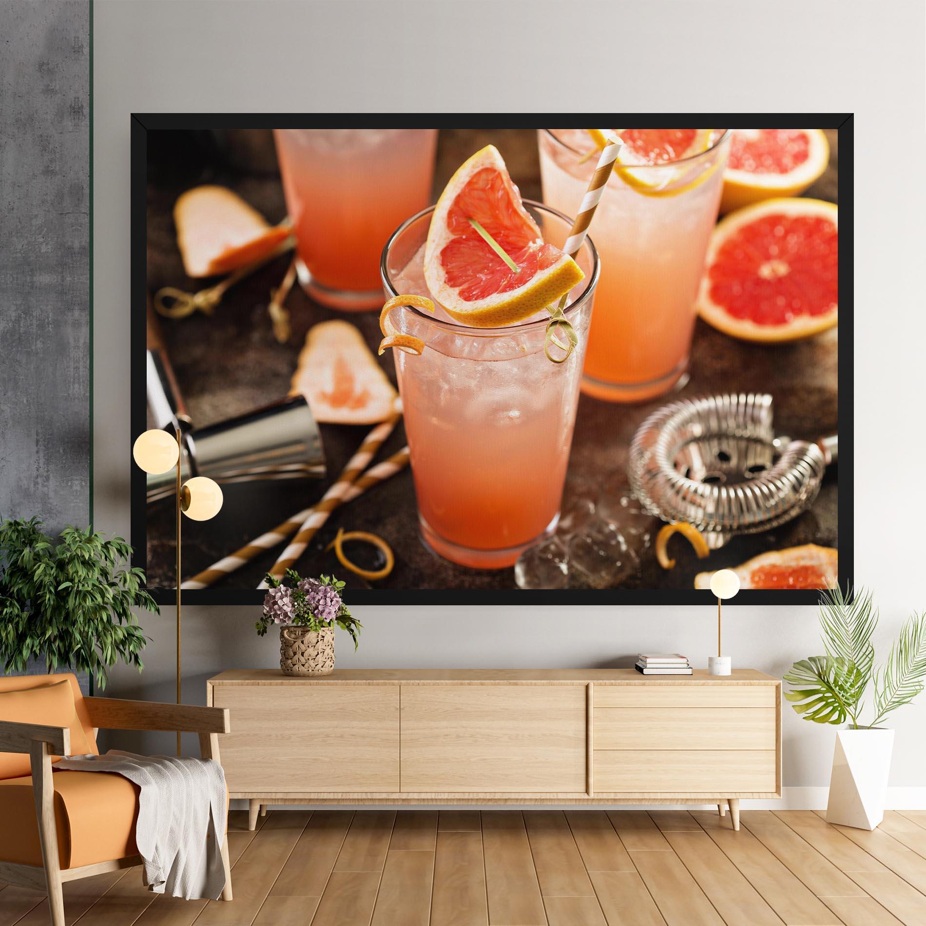 Obraz na Płótnie Grapefruit Cocktail mockup 9