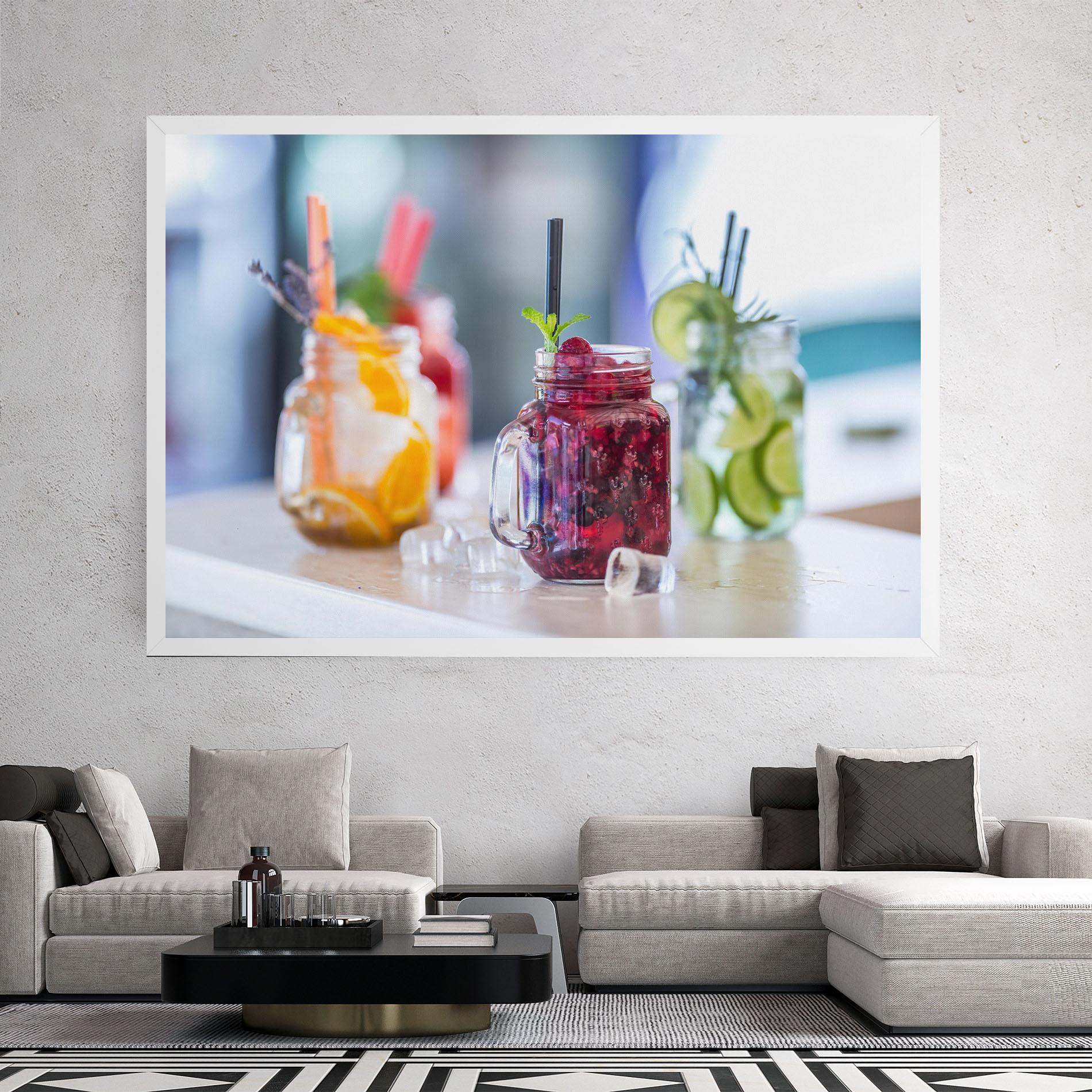 Obraz na Płótnie Orange Lime Lemonades mockup 2