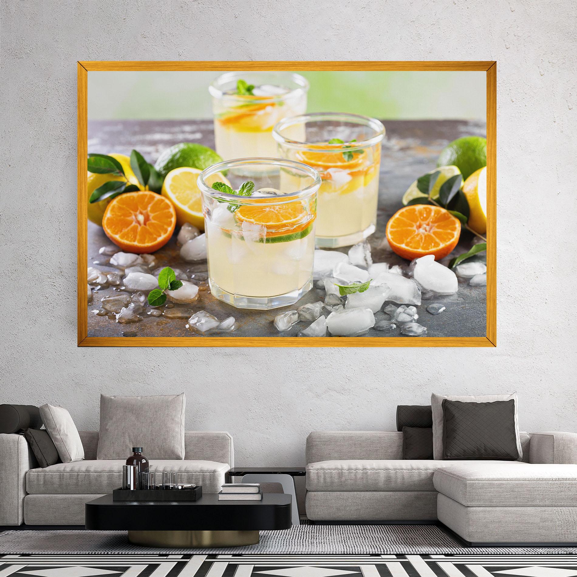 Obraz na Płótnie Citrus Fruit Lemonade mockup 2