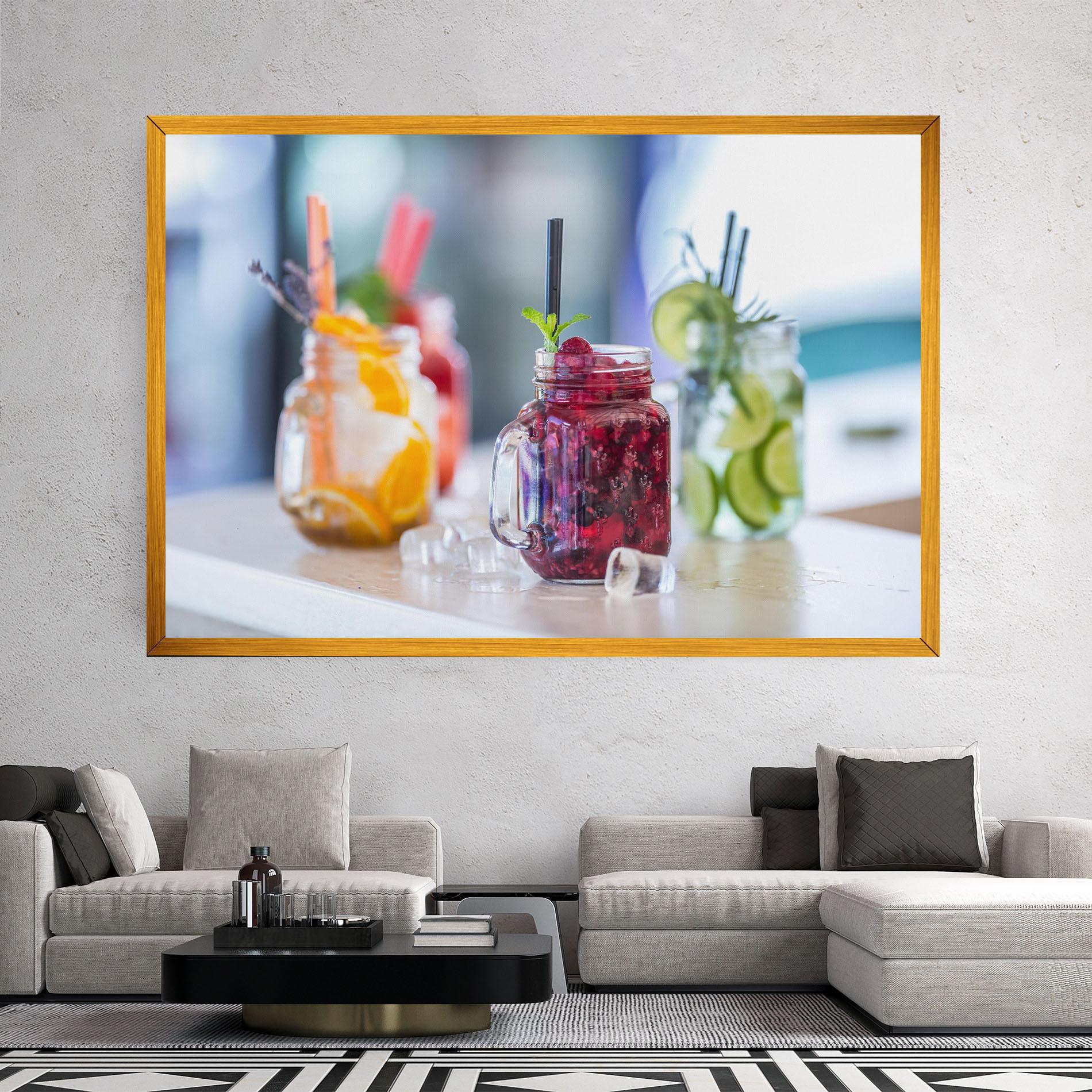 Obraz na Płótnie Orange Lime Lemonades mockup 2