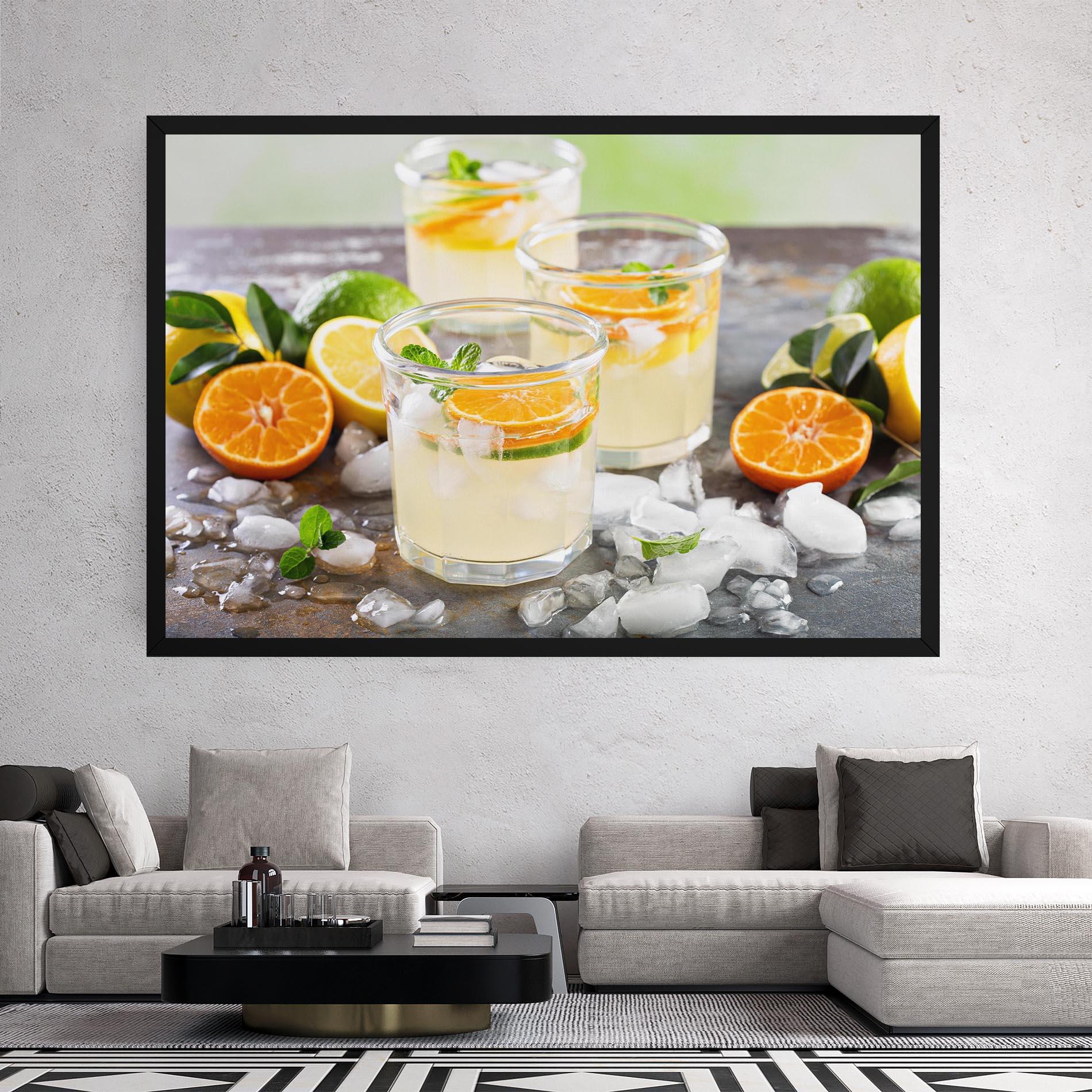 Obraz na Płótnie Citrus Fruit Lemonade mockup 2