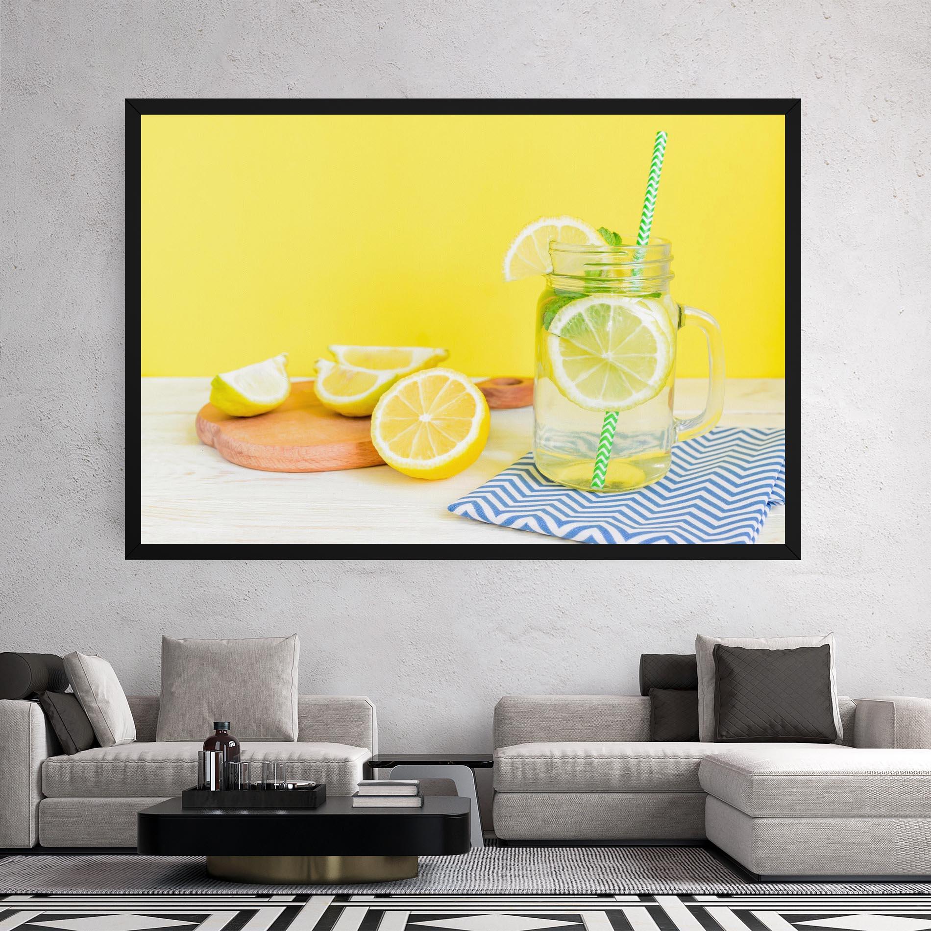 Obraz na Płótnie Citrus Lemonade Water mockup 2