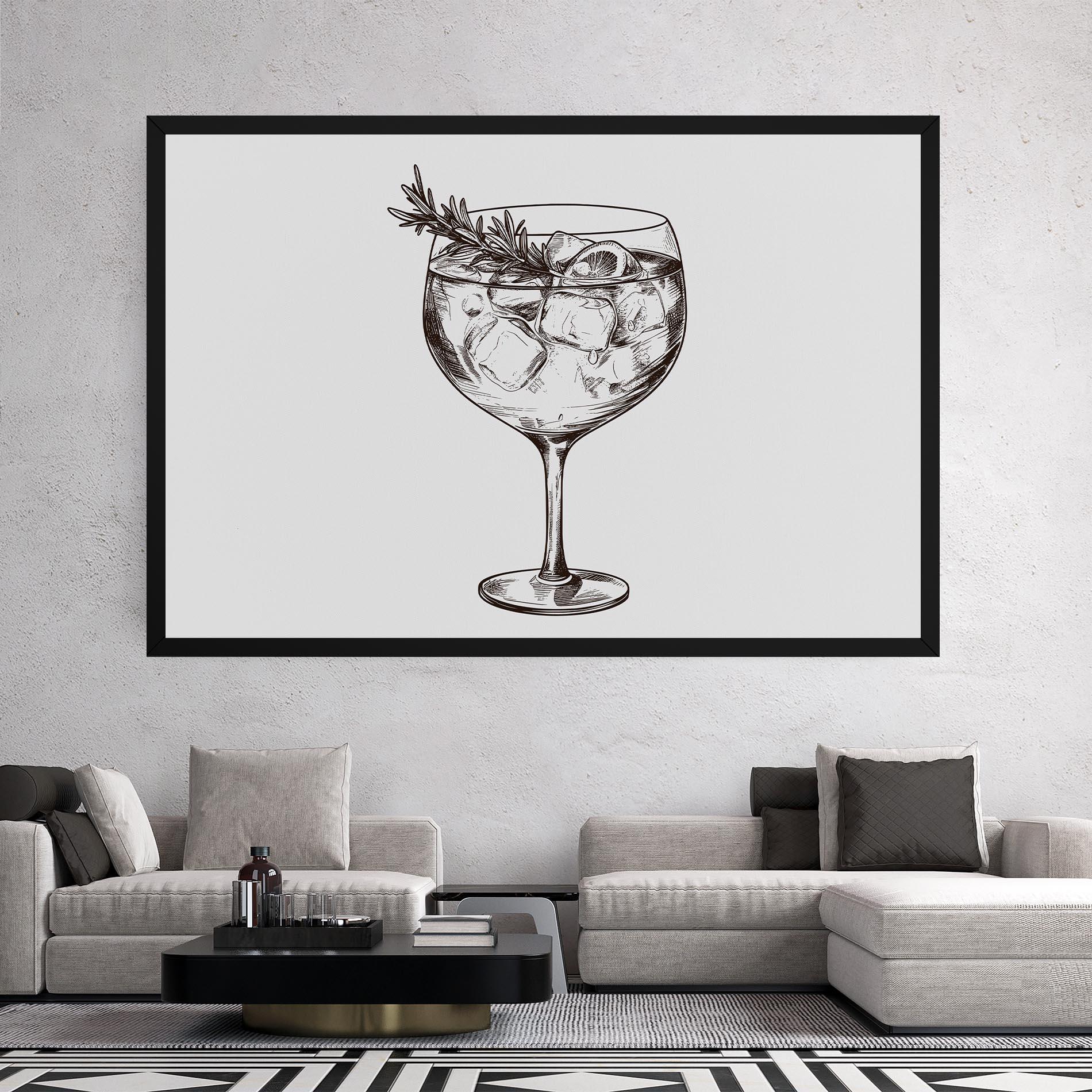 Obraz na Płótnie Gintonic mockup 2