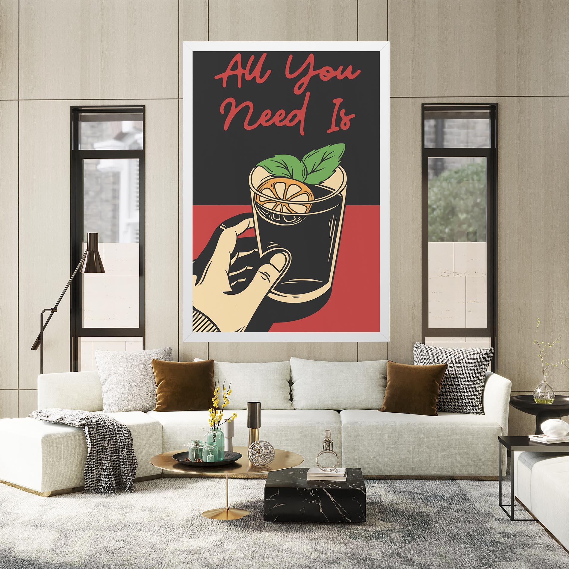 Obraz na Płótnie All U Need mockup 2