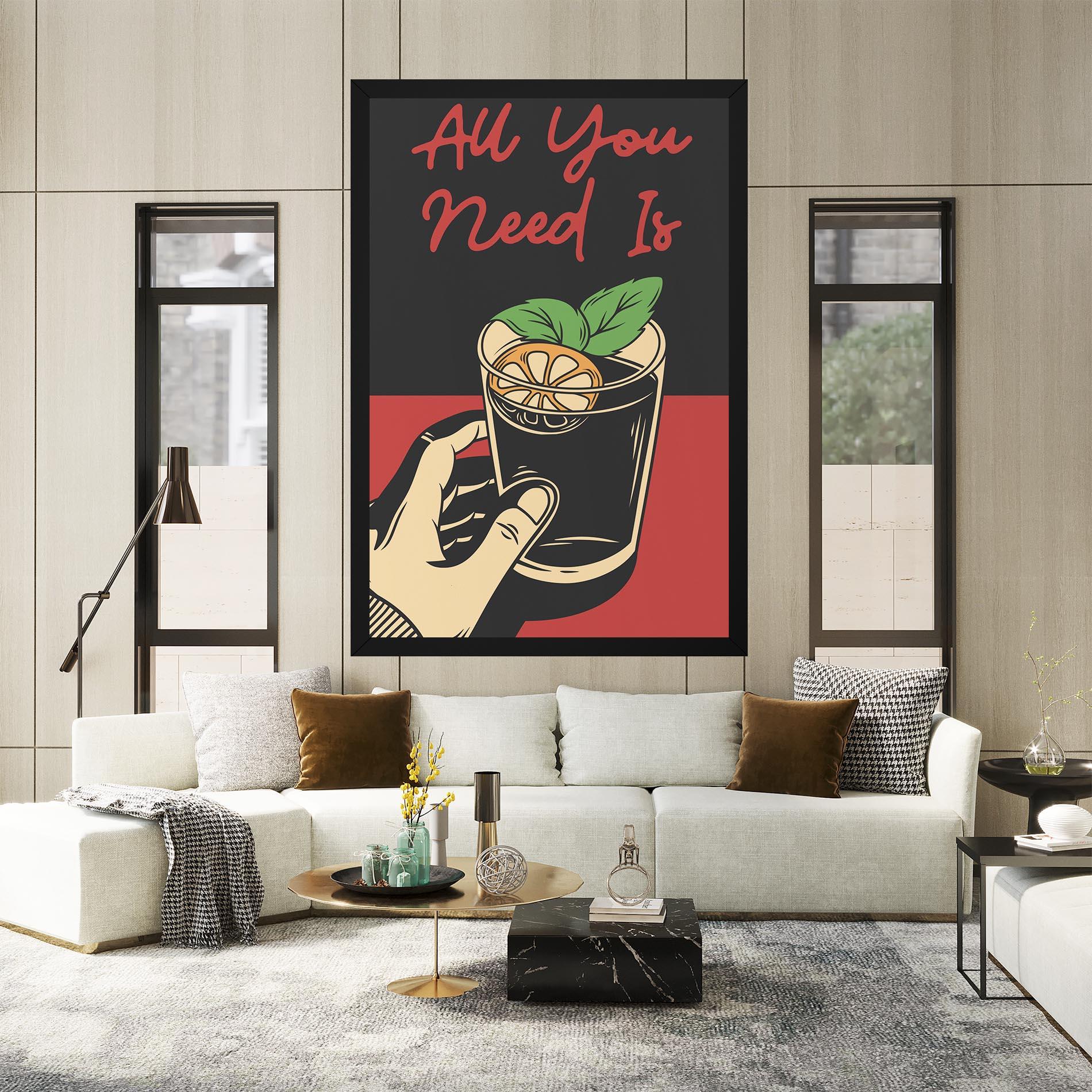 Obraz na Płótnie All U Need mockup 2