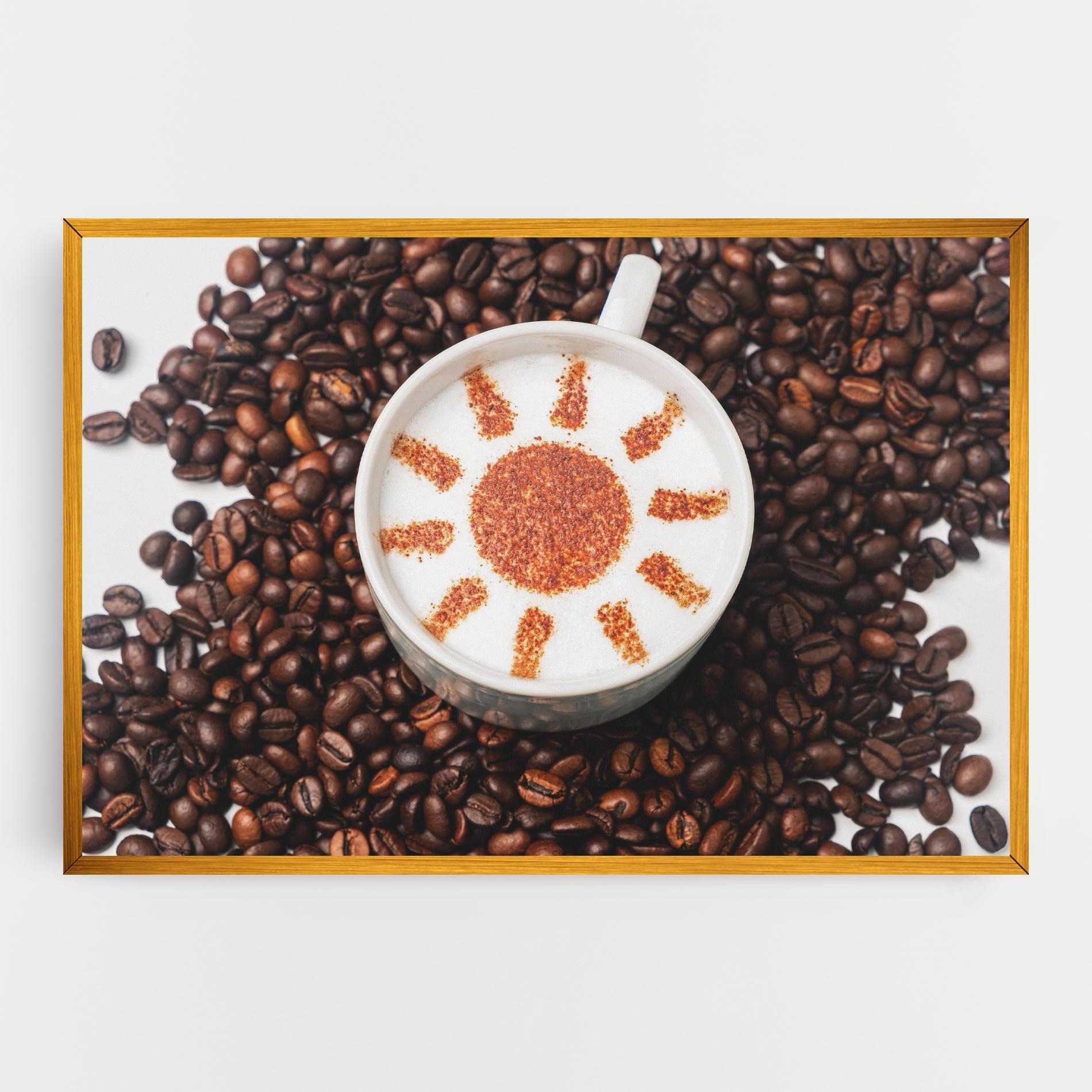 Obraz na Płótnie Sun Pattern Coffee mockup 0