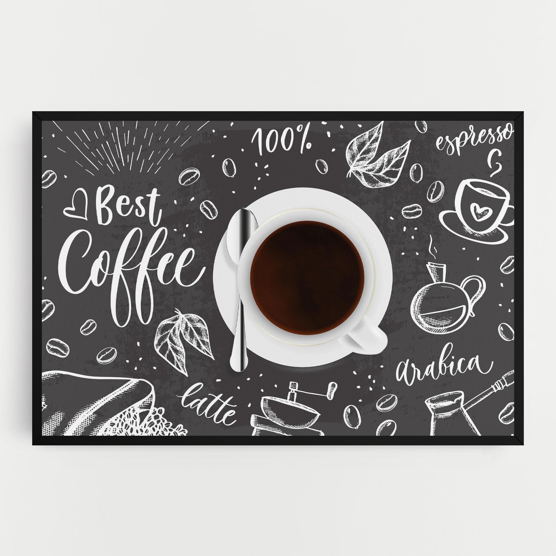Obraz na Płótnie Best Coffee mockup 0