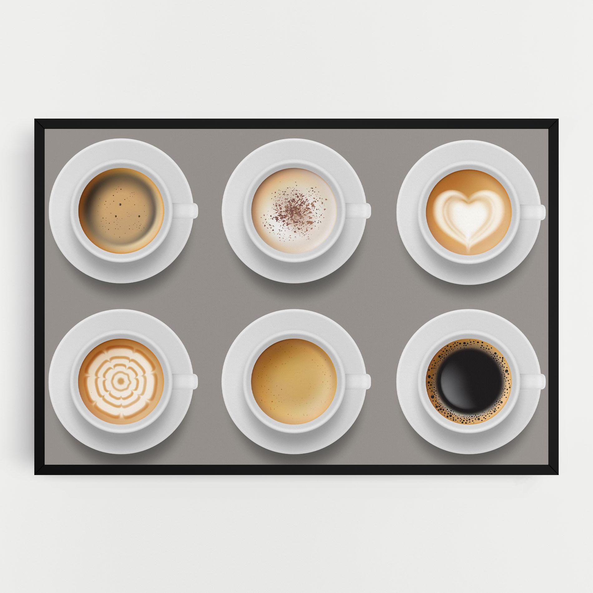 Obraz na Płótnie Coffee Cups Mix mockup 0