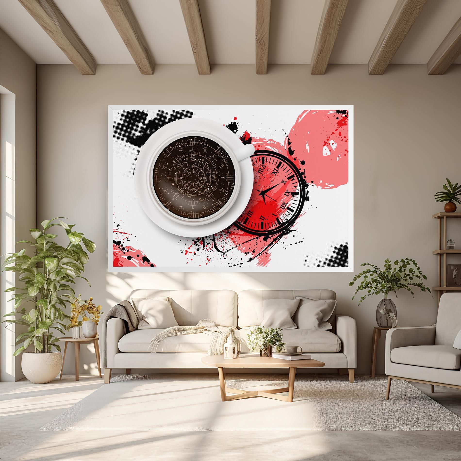 Obraz na Płótnie Coffee Reading mockup 6