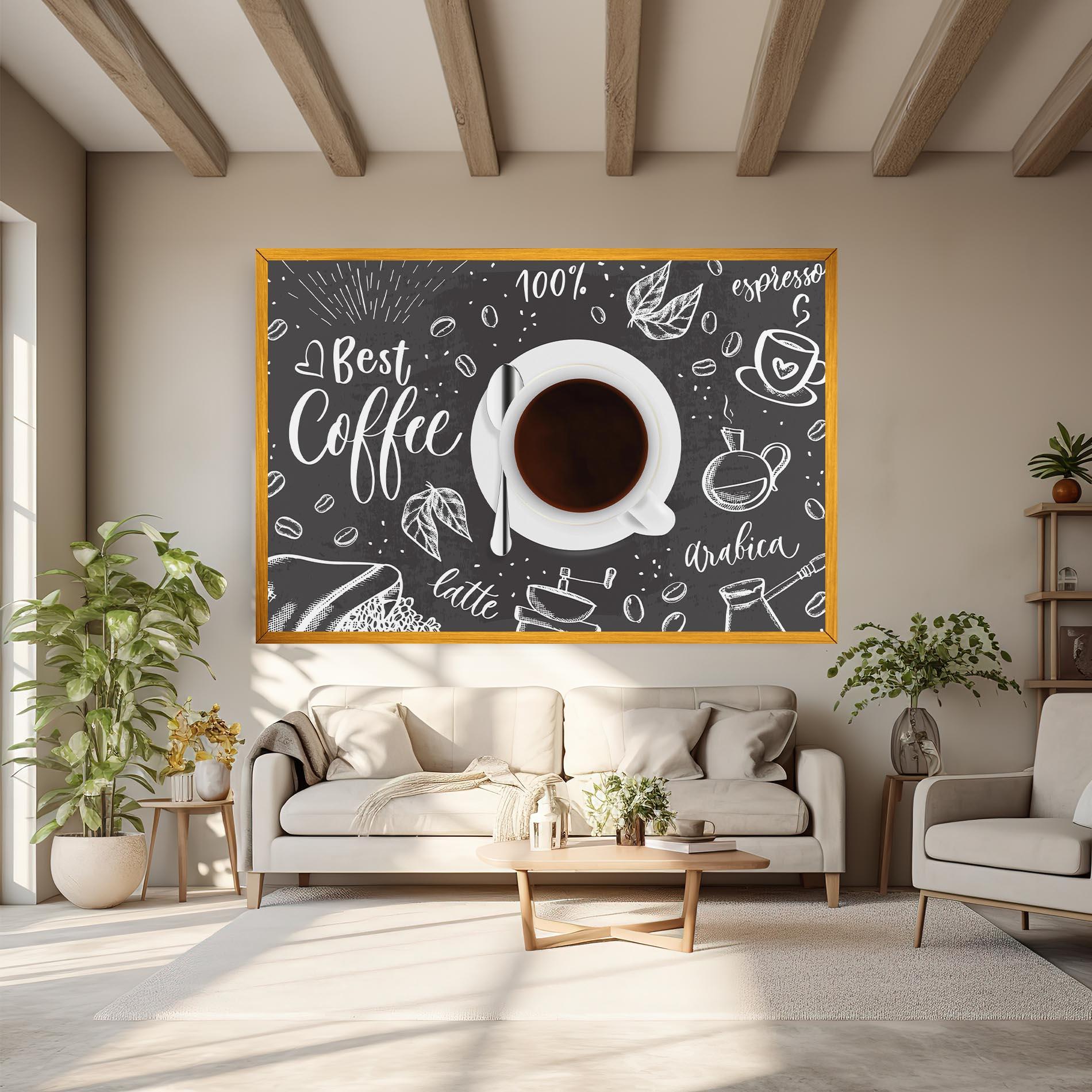 Obraz na Płótnie Best Coffee mockup 6