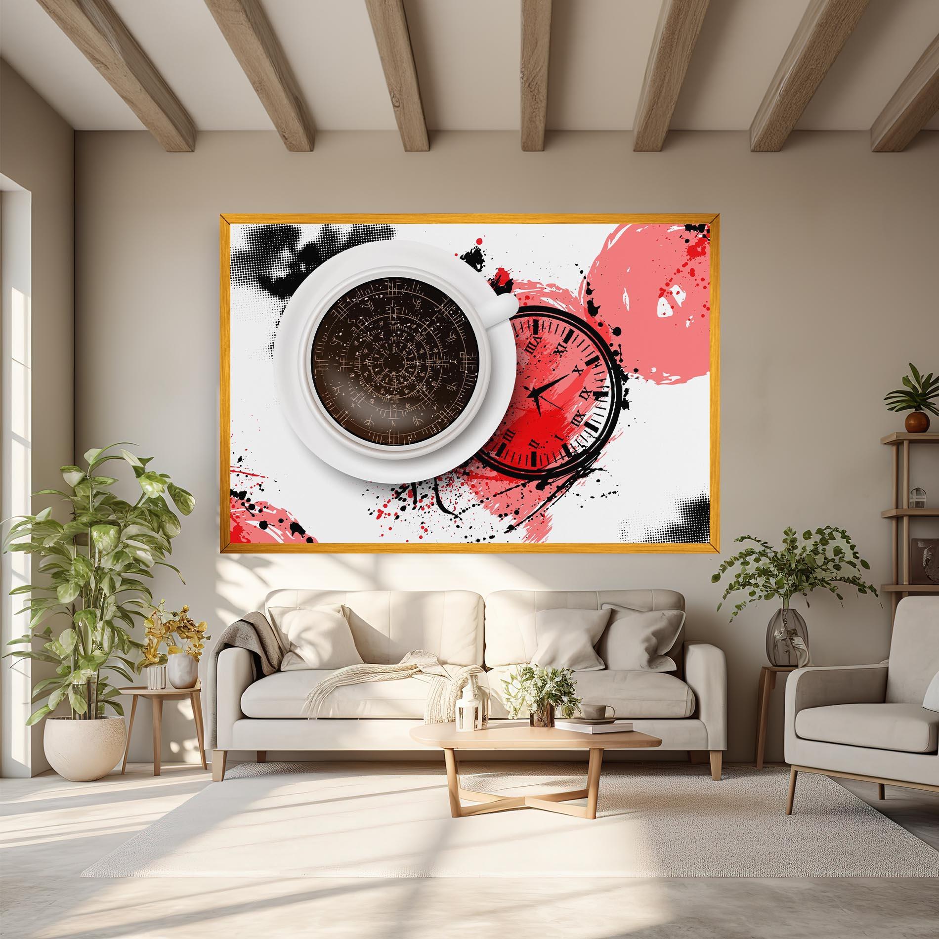 Obraz na Płótnie Coffee Reading mockup 6