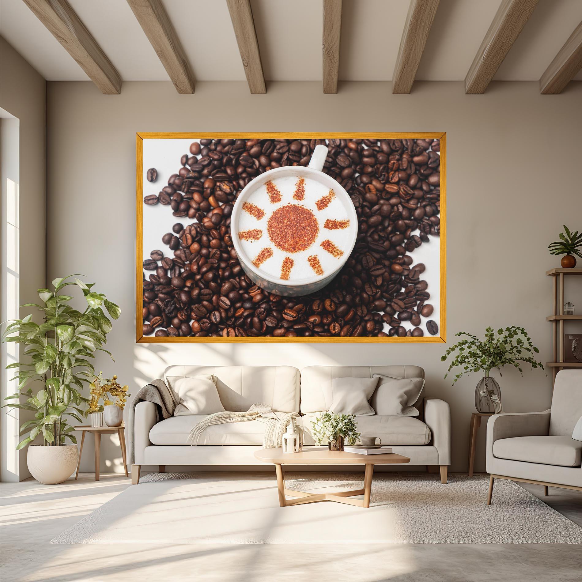 Obraz na Płótnie Sun Pattern Coffee mockup 6