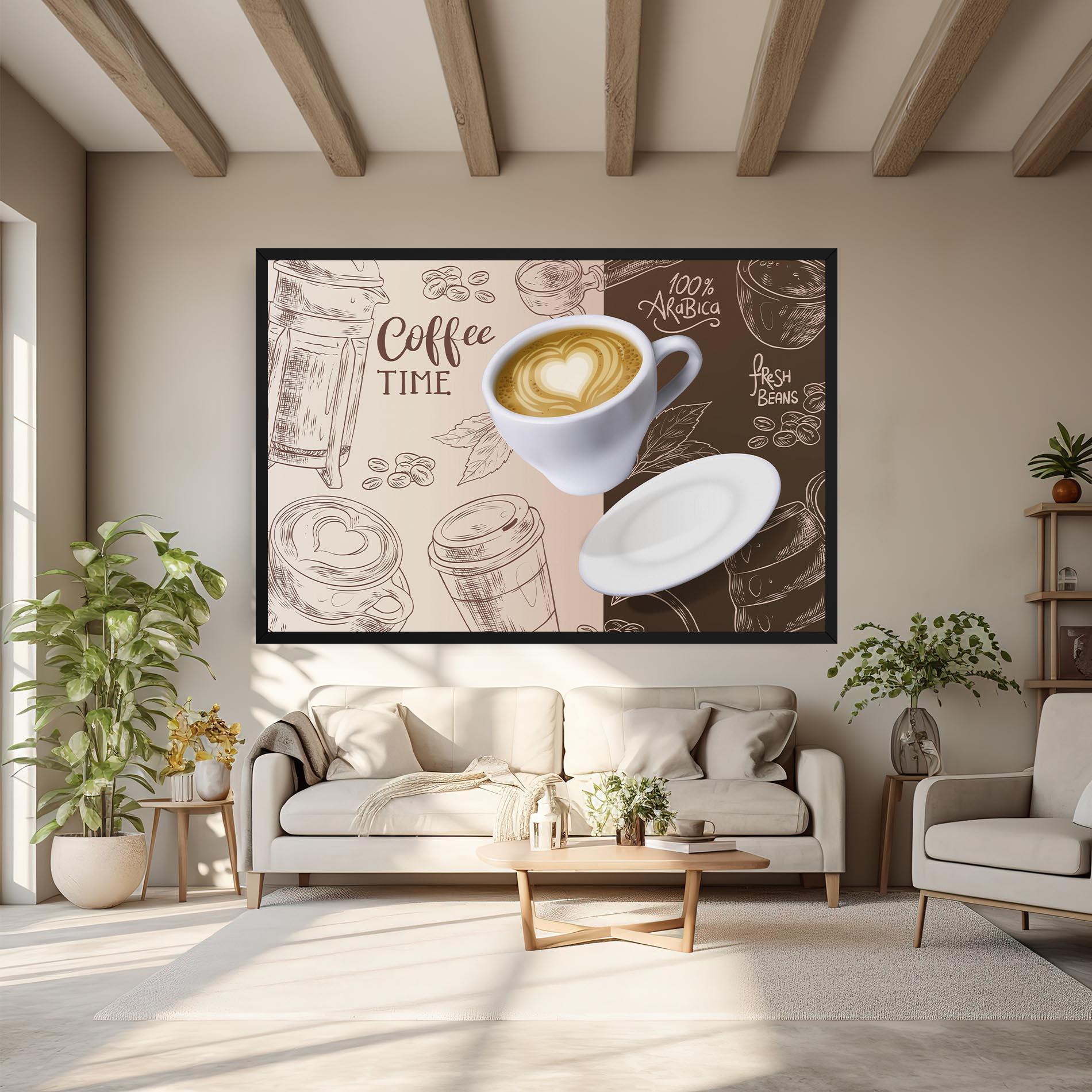 Obraz na Płótnie Coffee Time mockup 6