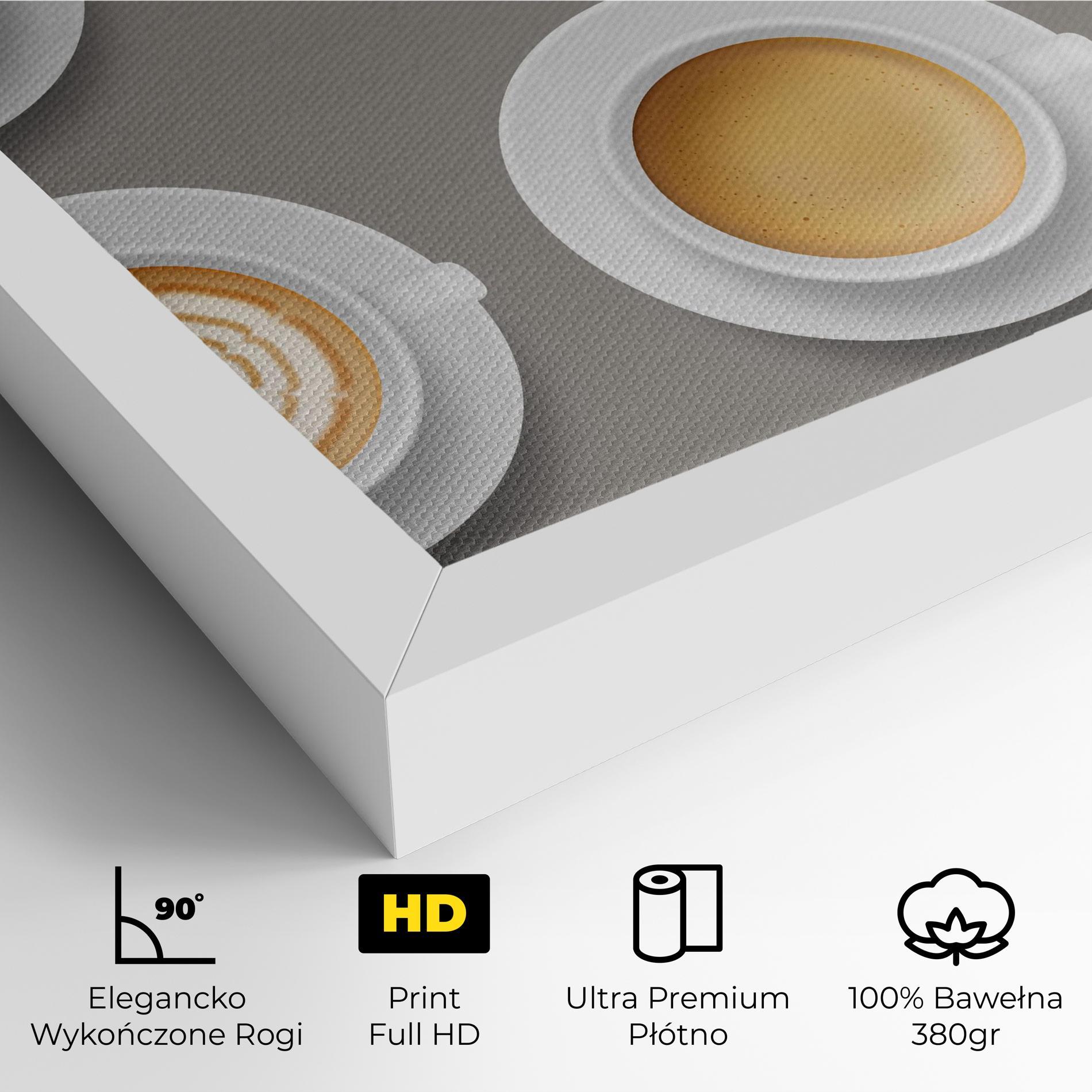 Obraz na Płótnie Coffee Cups Mix mockup 4