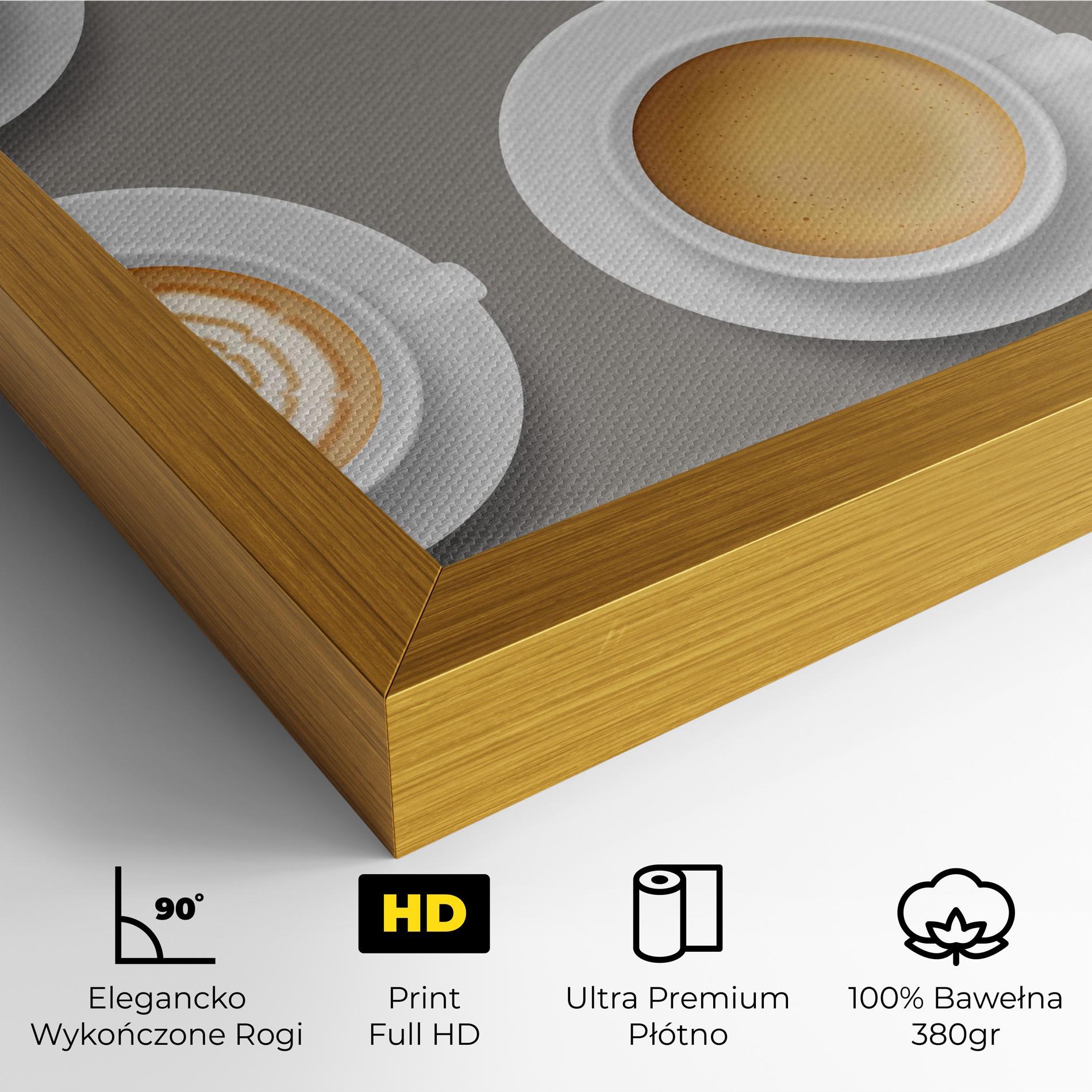 Obraz na Płótnie Coffee Cups Mix mockup 4