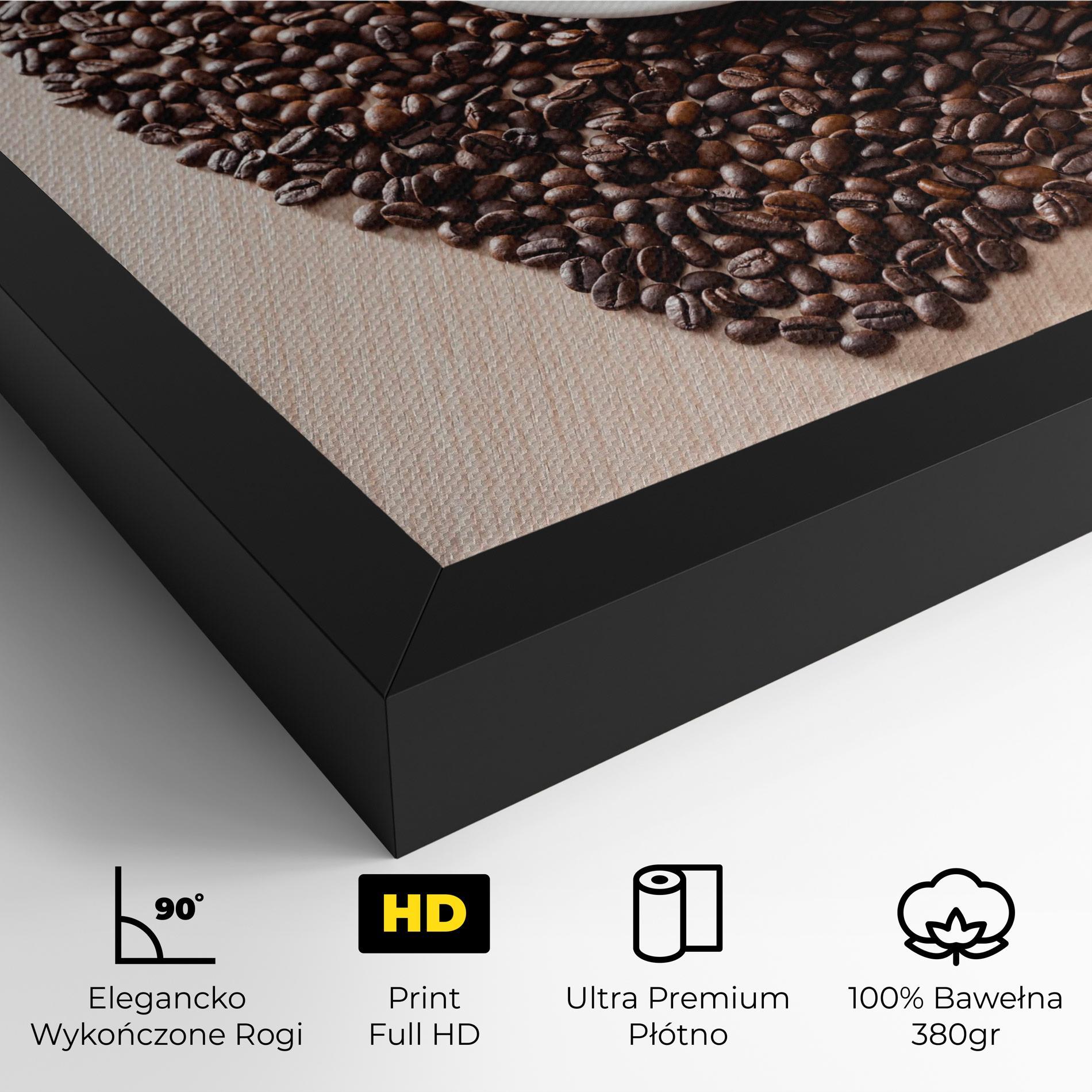 Obraz na Płótnie Heart Coffee Beans mockup 4