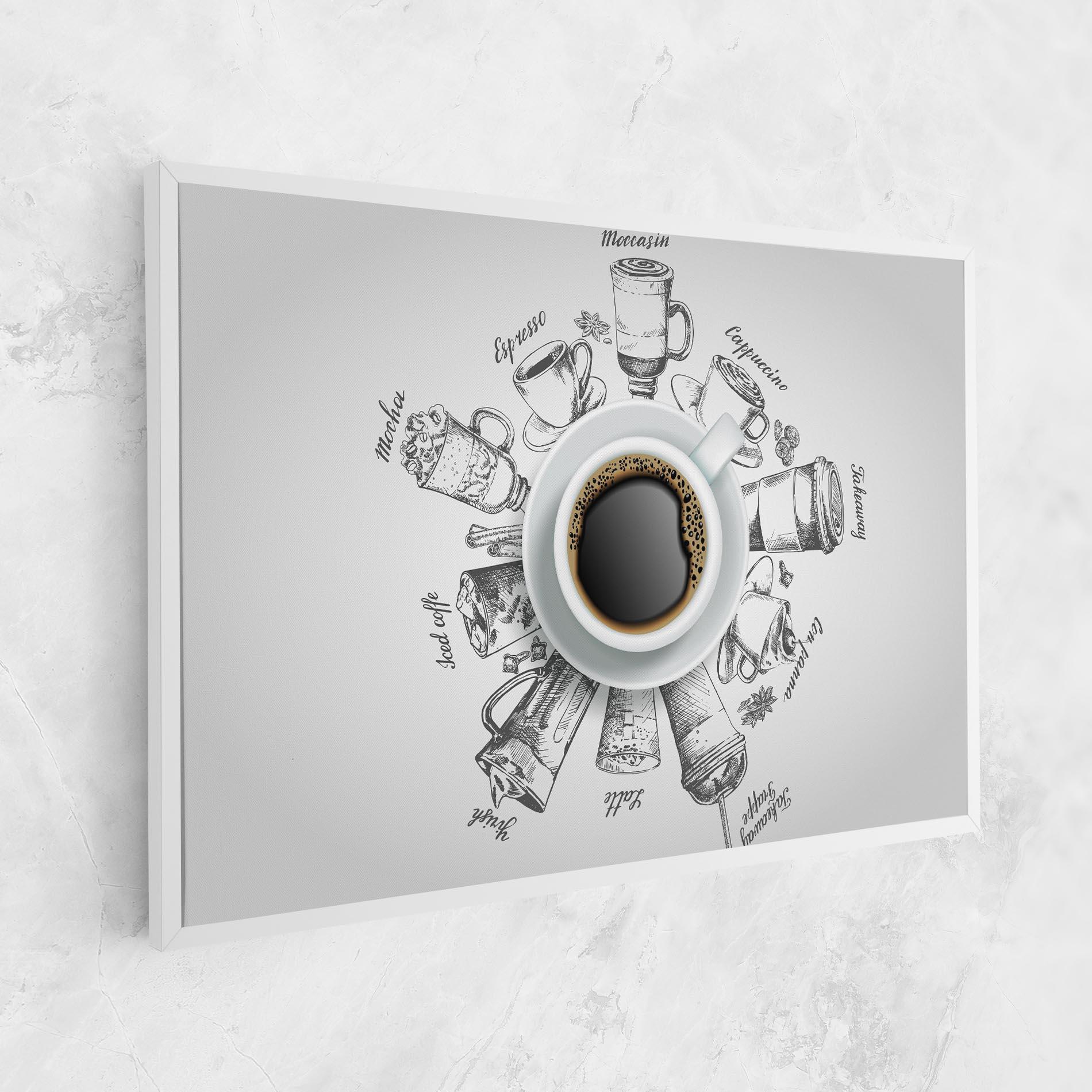 Obraz na Płótnie Coffee List mockup 1