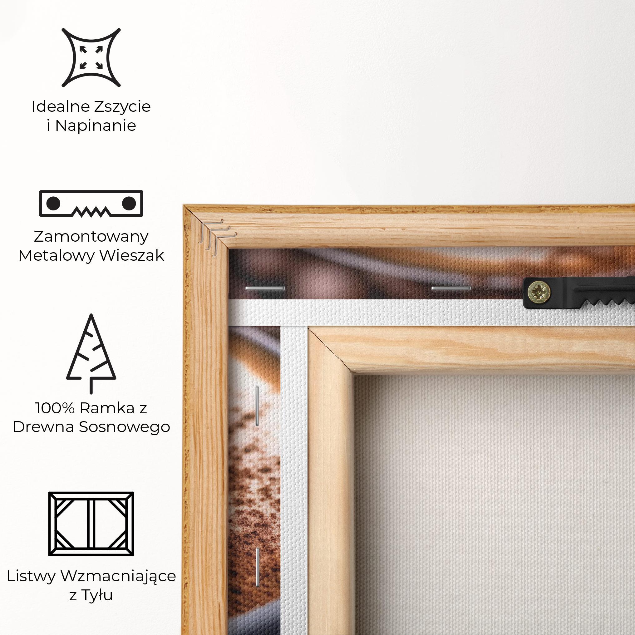 Obraz na Płótnie Cappuccino Coffee Close Up mockup 5