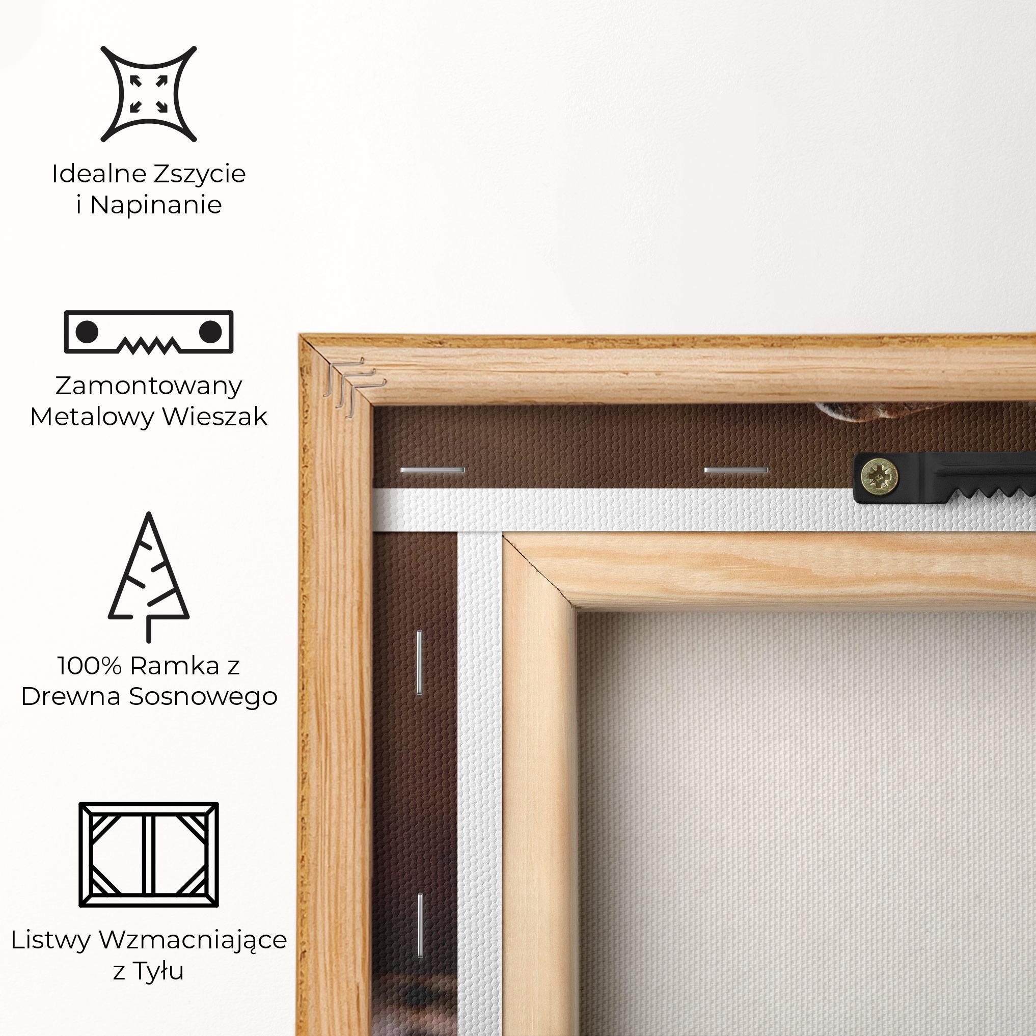 Obraz na Płótnie Close Up Falling Beans mockup 5