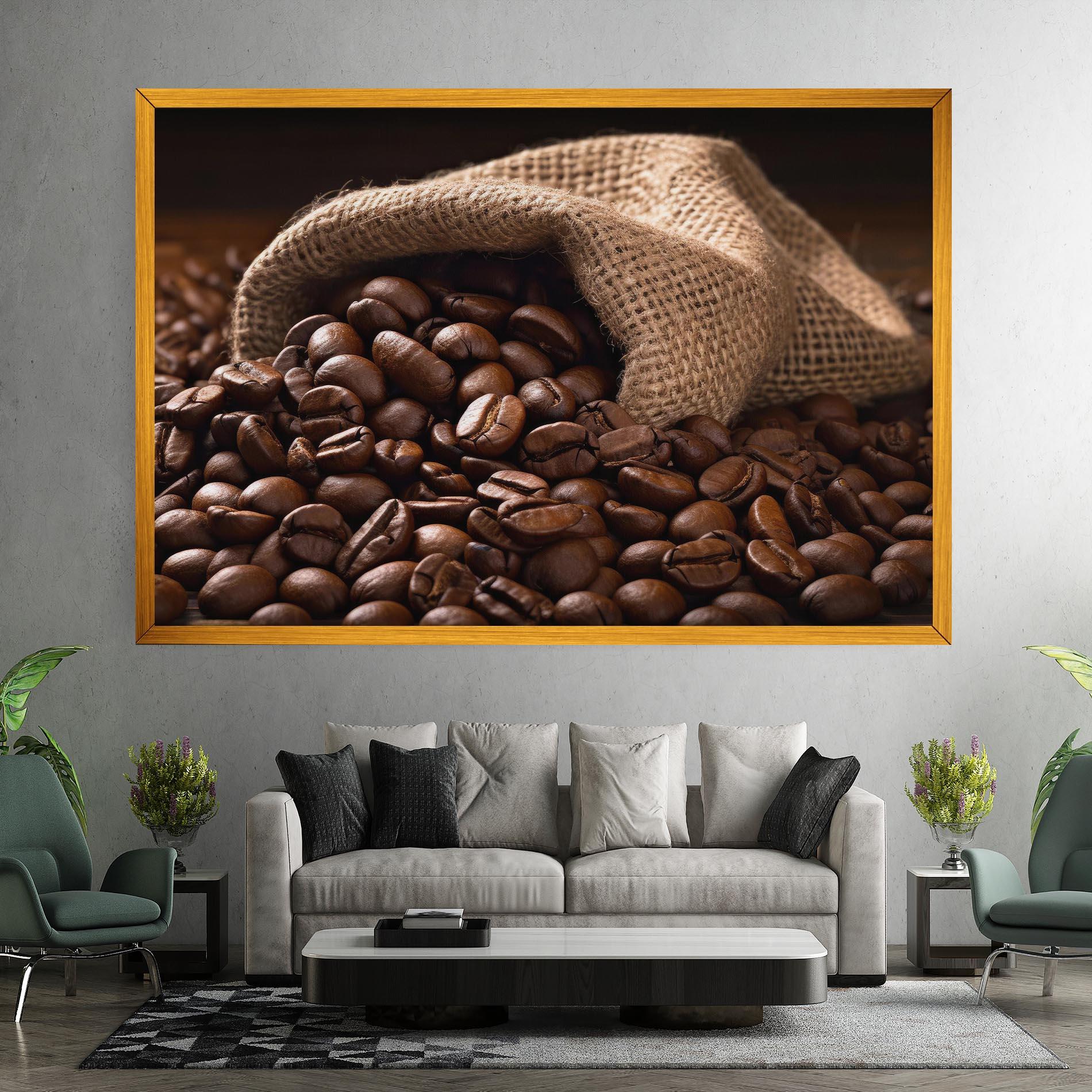 Obraz na Płótnie Bag Of Coffee Beans mockup 7