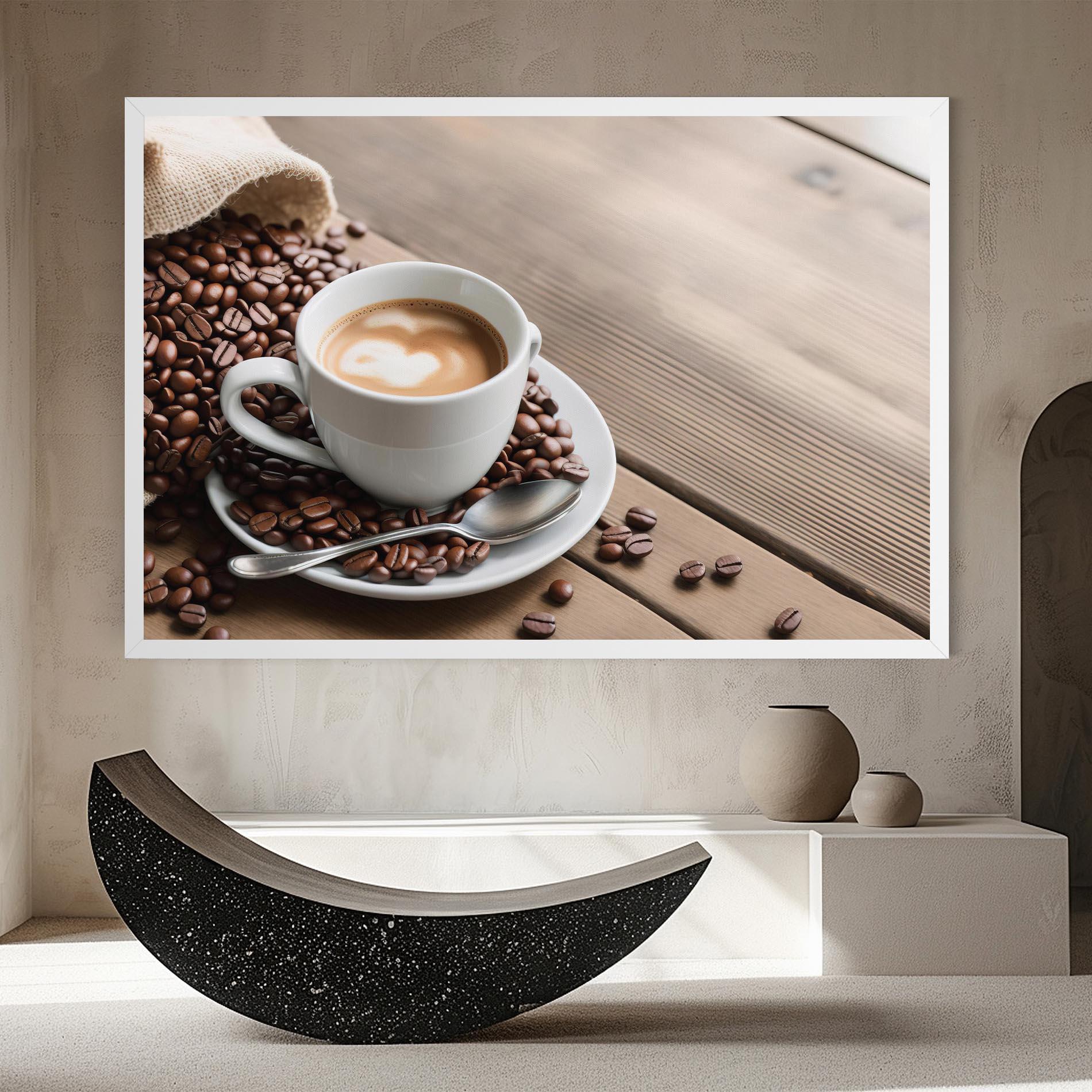 Obraz na Płótnie Coffee On Table mockup 8