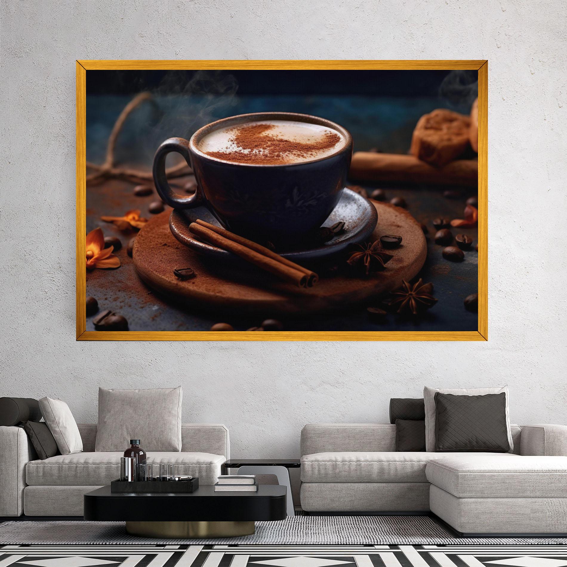 Obraz na Płótnie Cinnamon Coffee Cup mockup 2