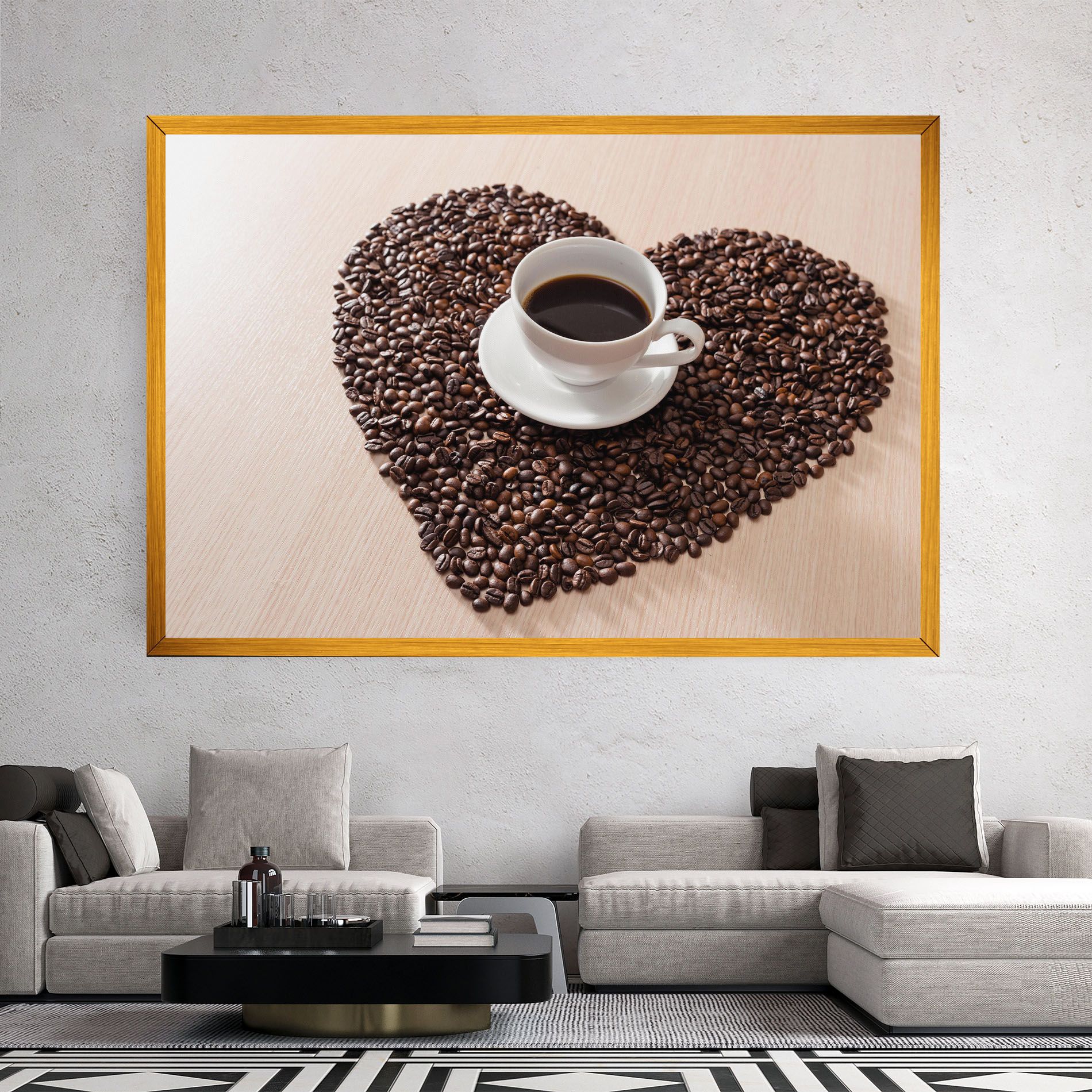 Heart Coffee Beans mockup 2