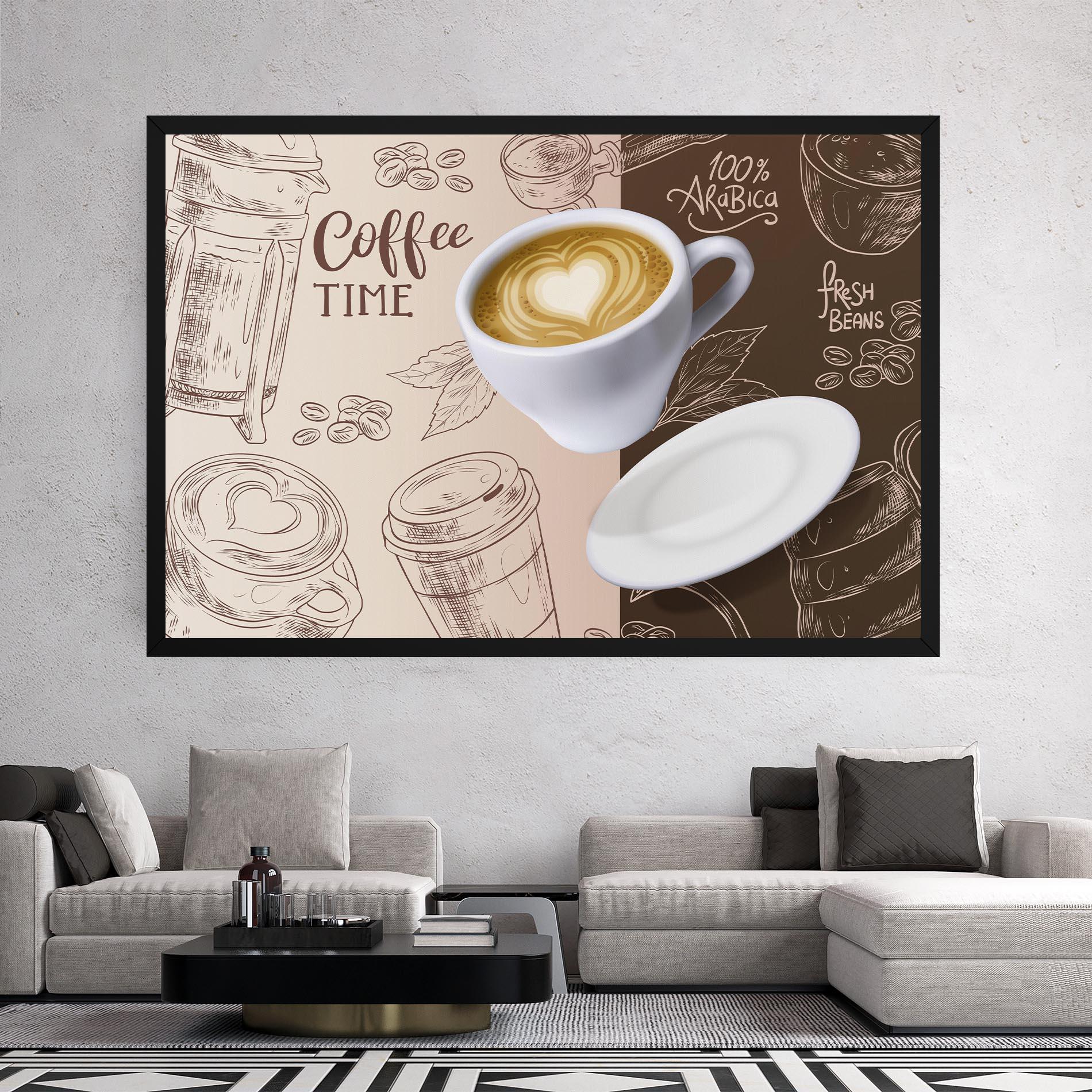 Obraz na Płótnie Coffee Time mockup 2