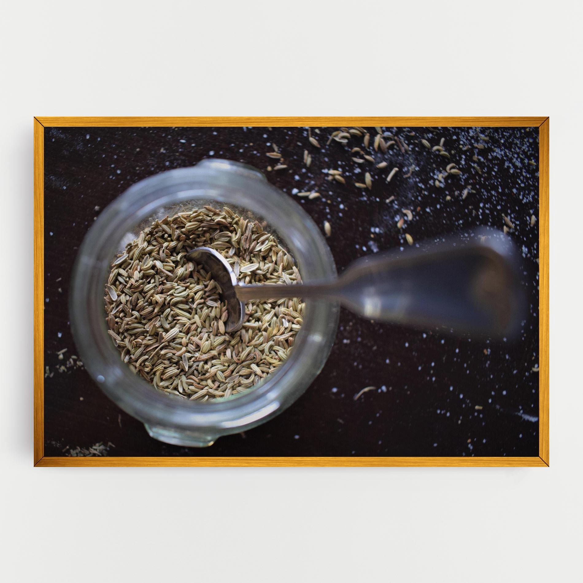 Obraz na Płótnie Jar With Spices mockup 0