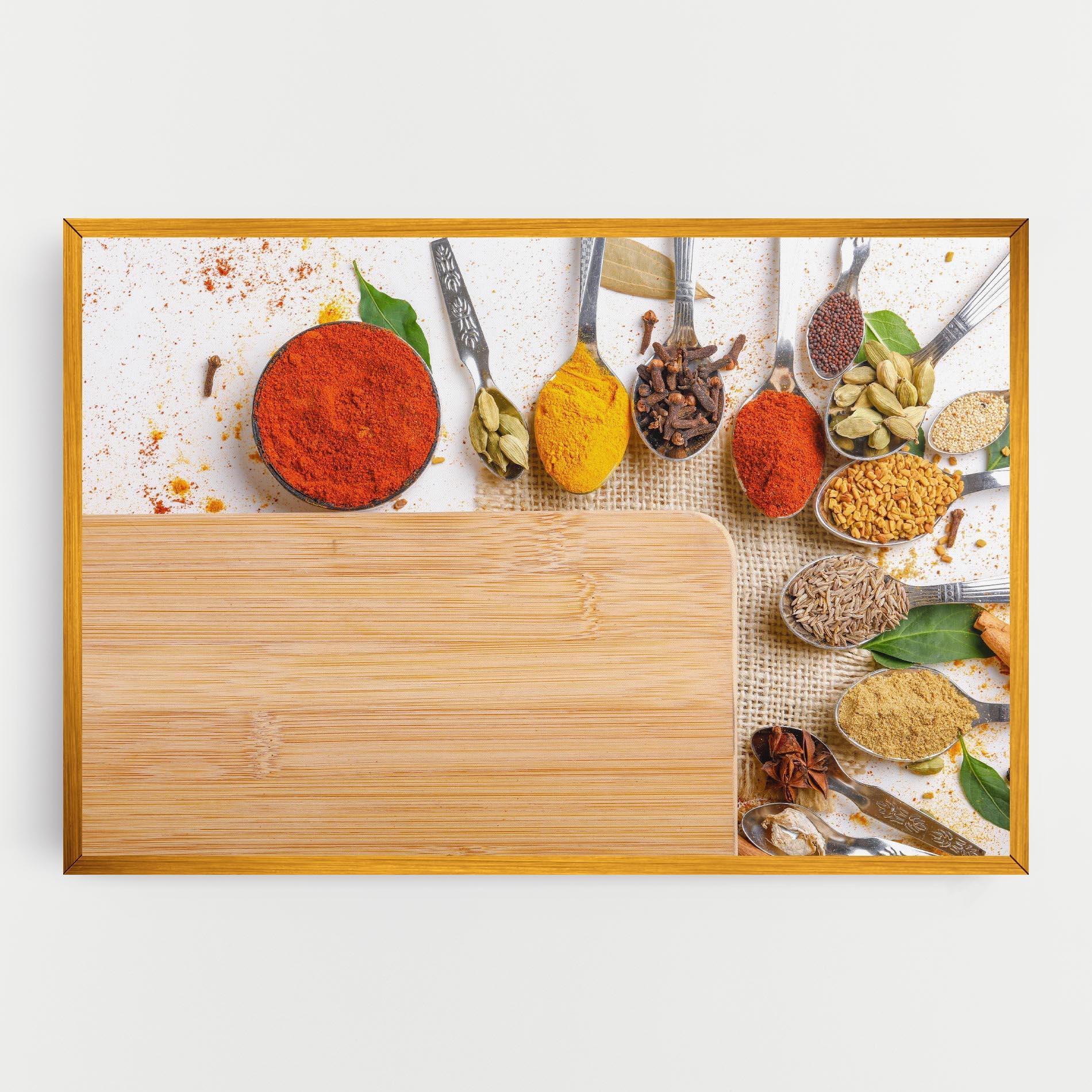 Obraz na Płótnie Spices Spoons mockup 0