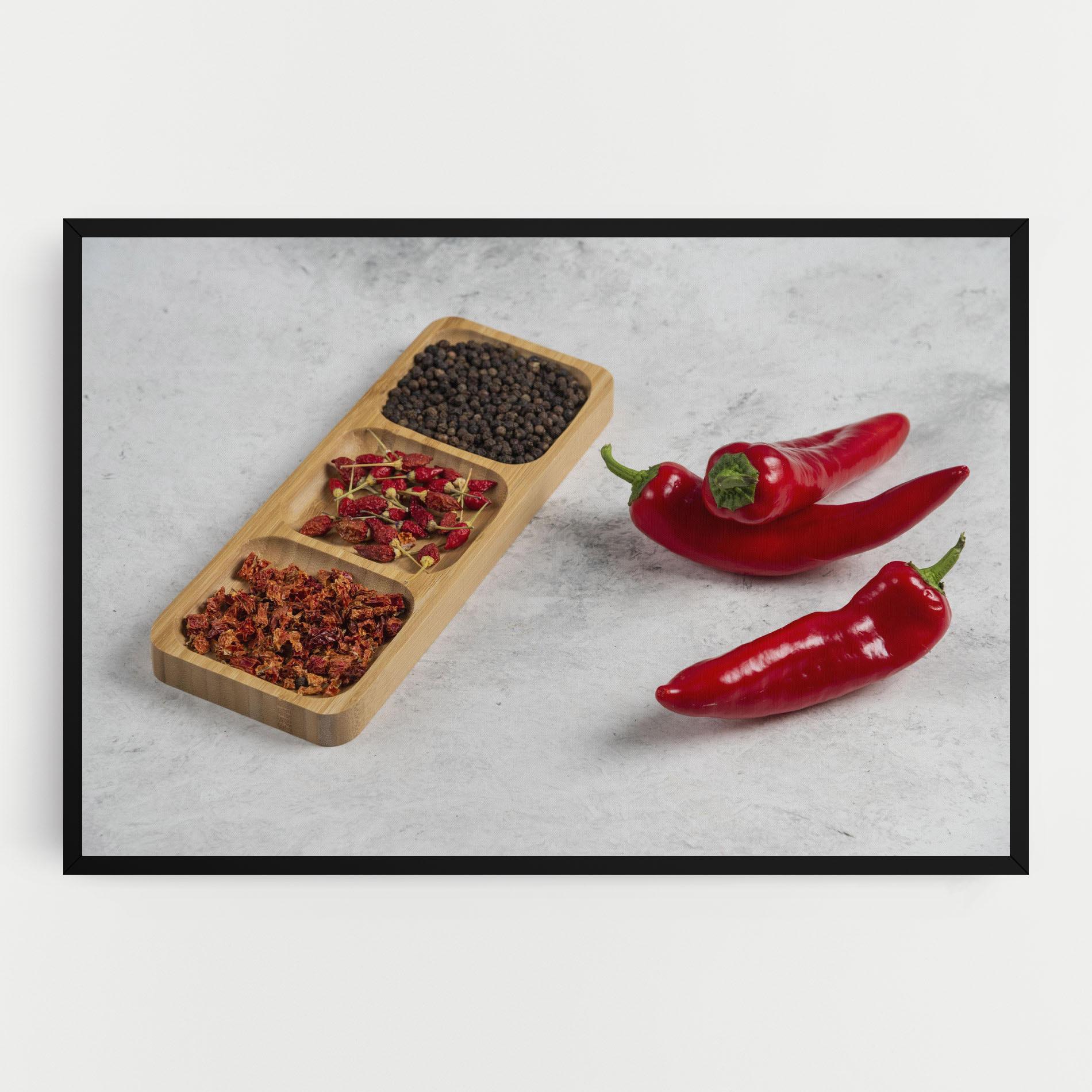 Obraz na Płótnie Hot Chili Spices mockup 0