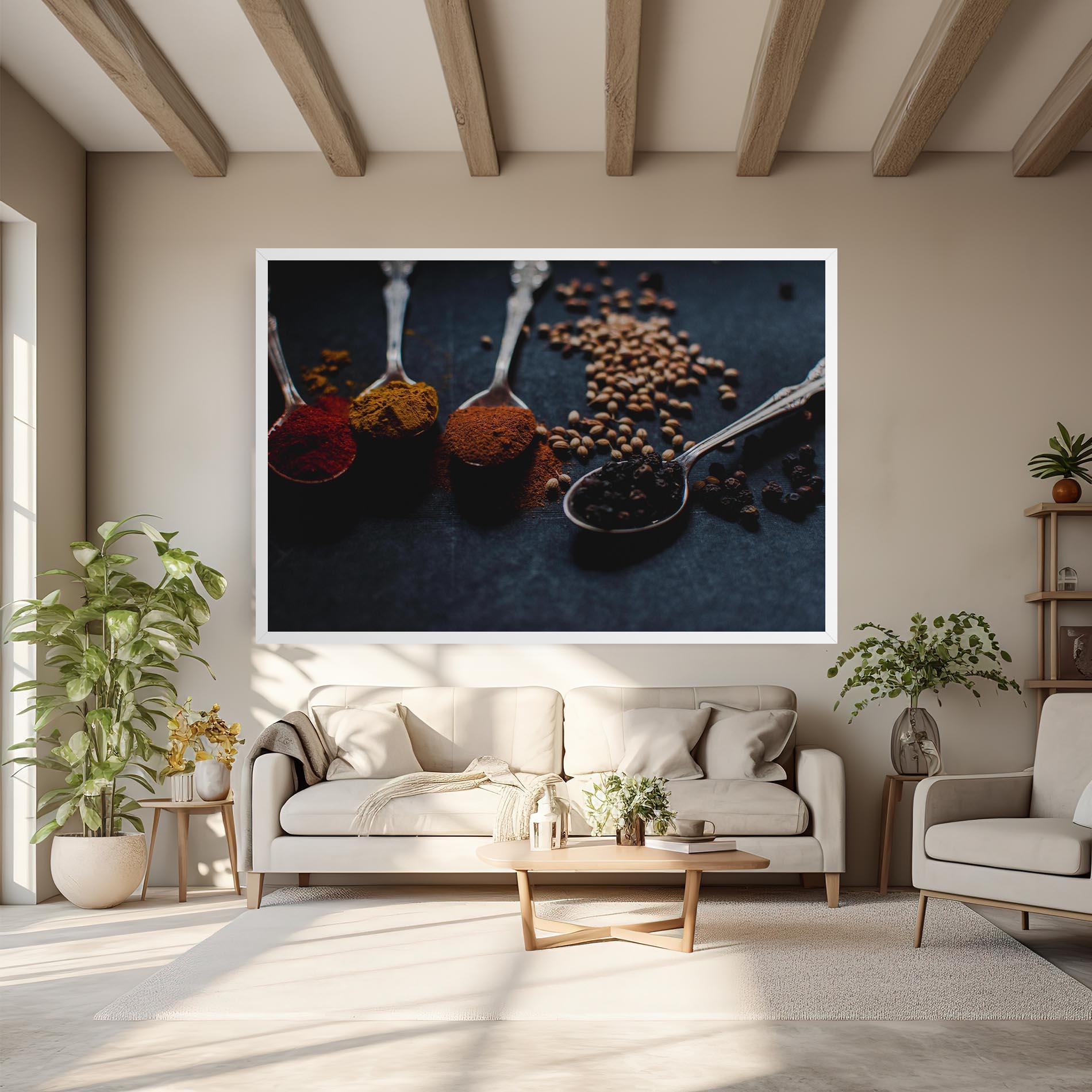 Obraz na Płótnie Spices Spoon mockup 6