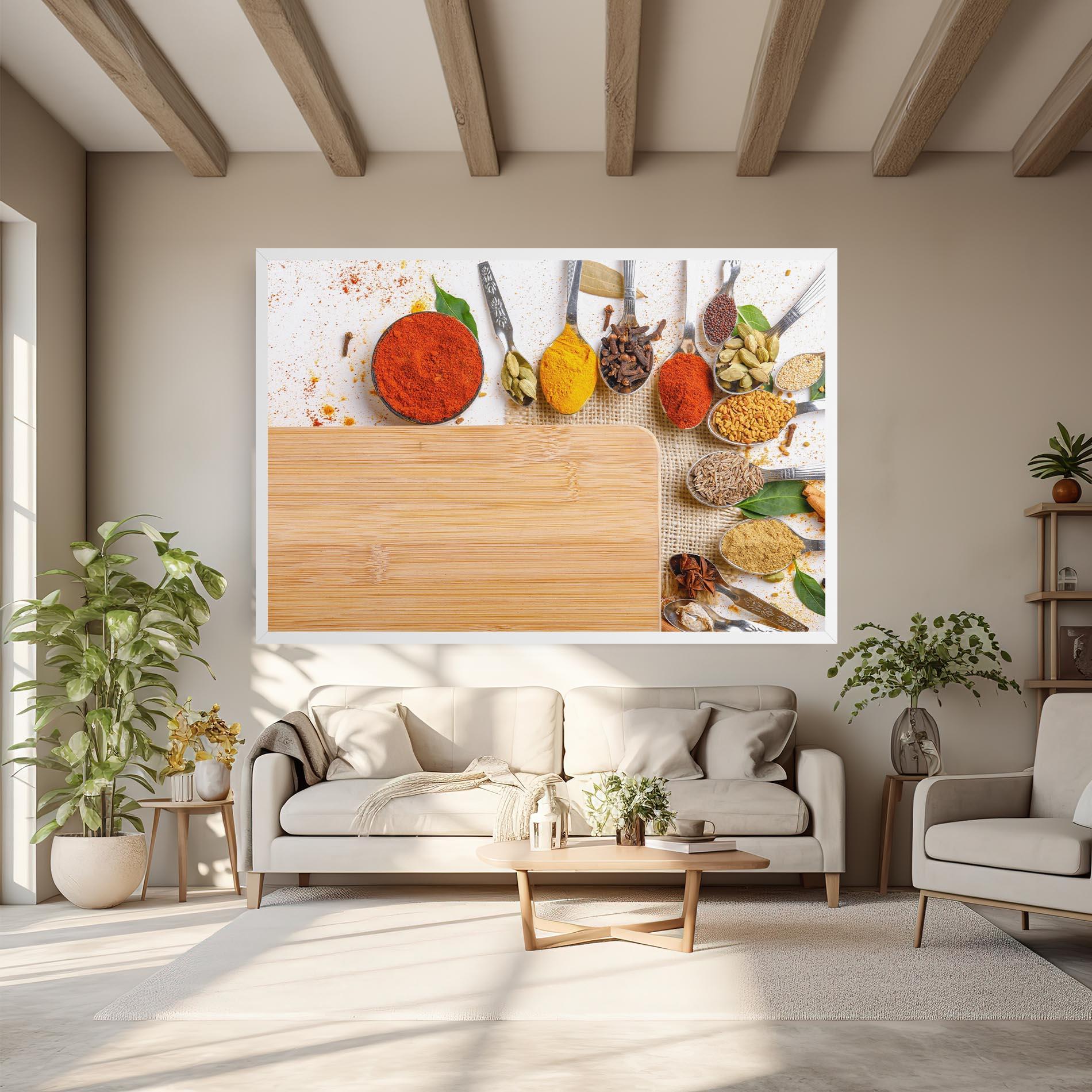 Obraz na Płótnie Spices Spoons mockup 6