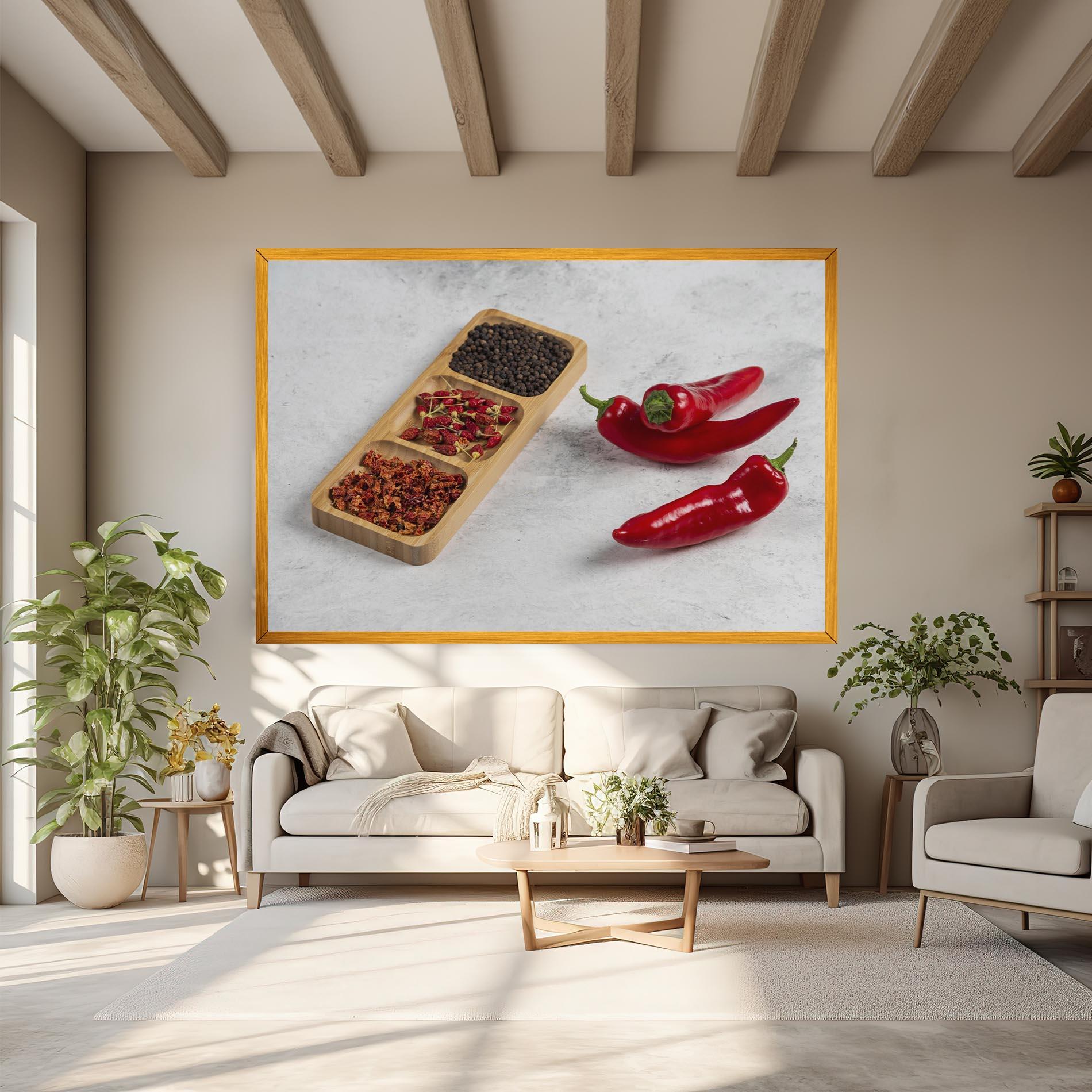 Obraz na Płótnie Hot Chili Spices mockup 6