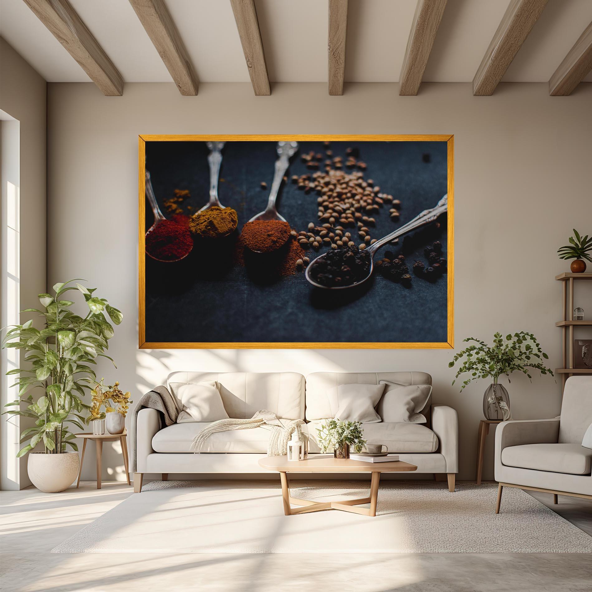 Obraz na Płótnie Spices Spoon mockup 6