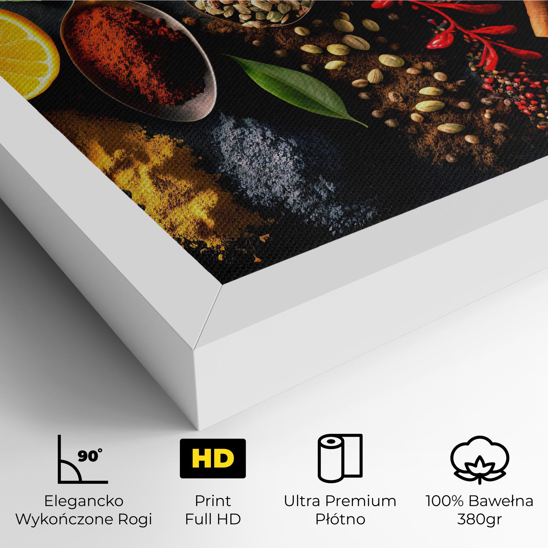 Obraz na Płótnie Closeup Pices mockup 4