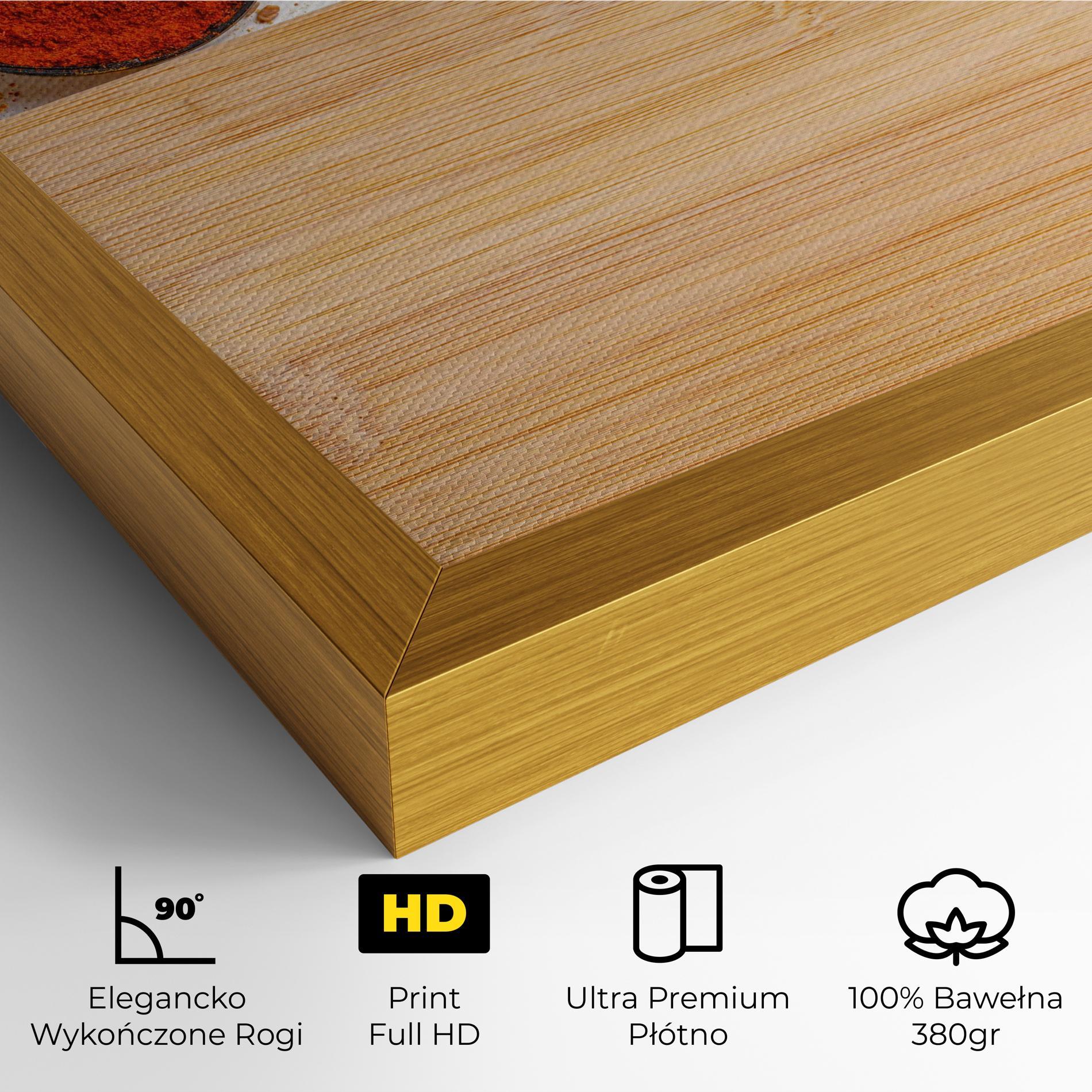 Obraz na Płótnie Spices Spoons mockup 4