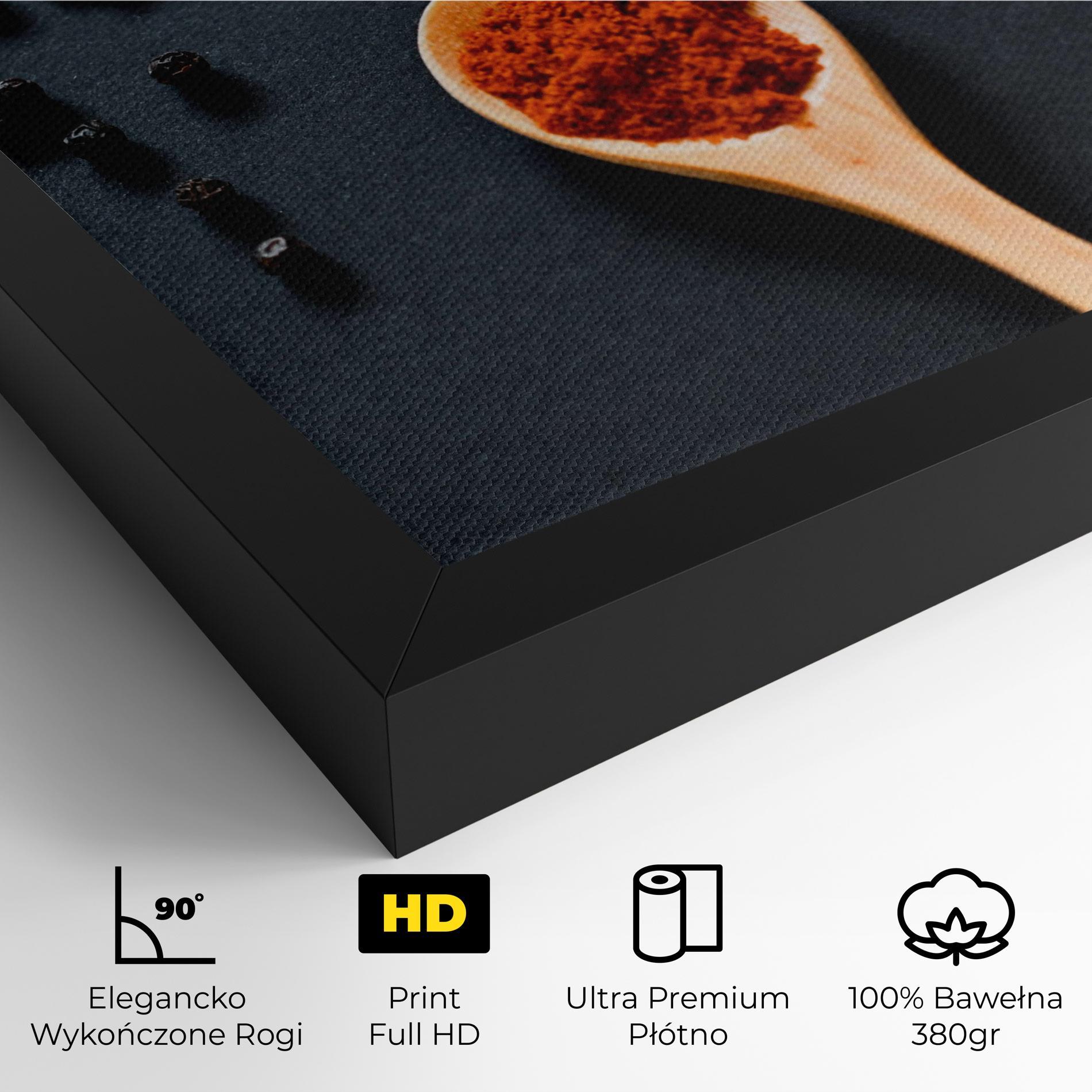 Obraz na Płótnie 3 Seasonings Spoons mockup 4