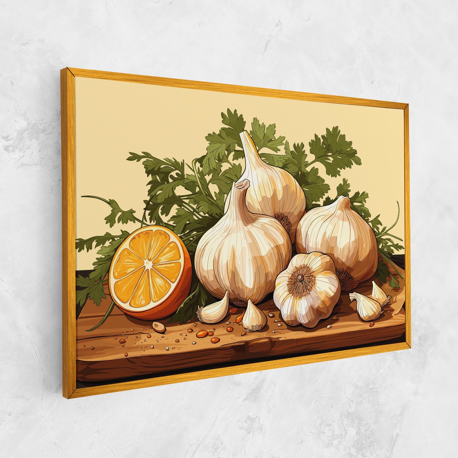 Obraz na Płótnie Garlic Lemon mockup 1