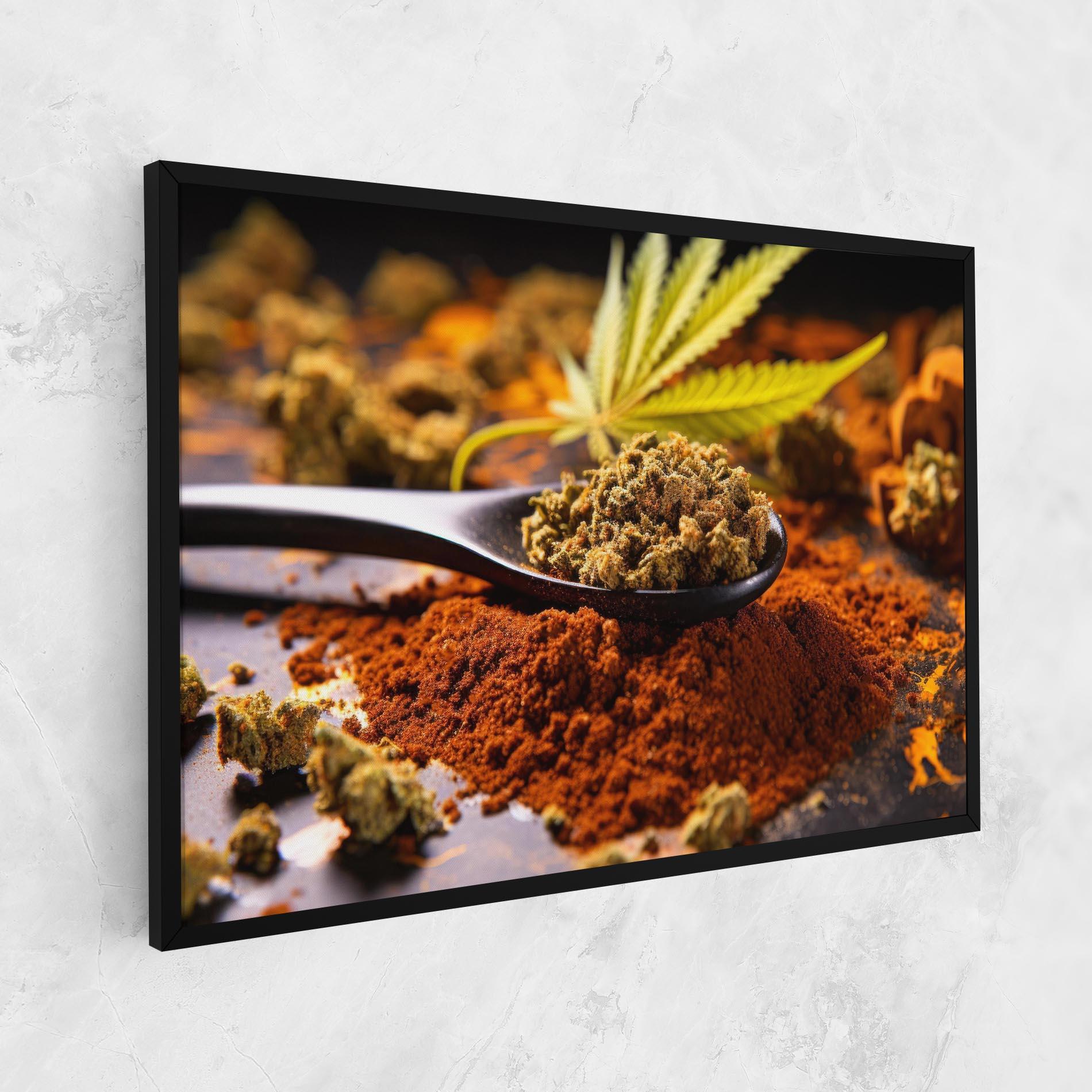 Obraz na Płótnie Cannabis Seasoning mockup 1